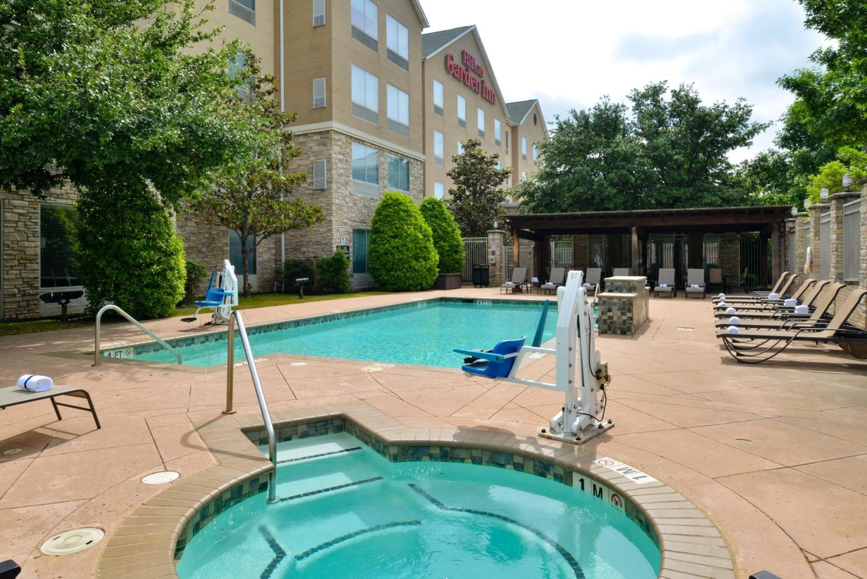 Pool view in Hilton Garden Inn Denton