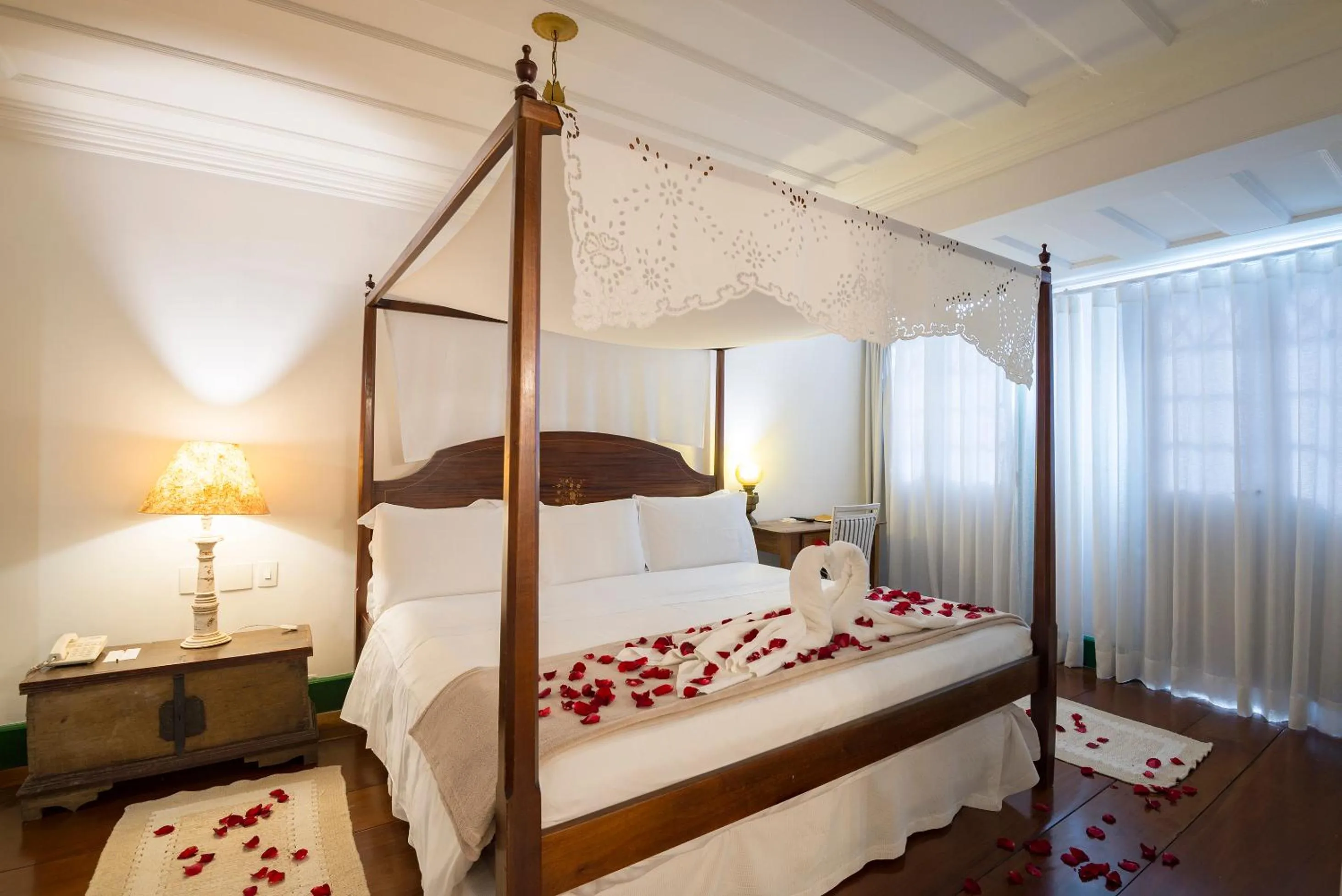 Bed in Hotel Solar do Rosário