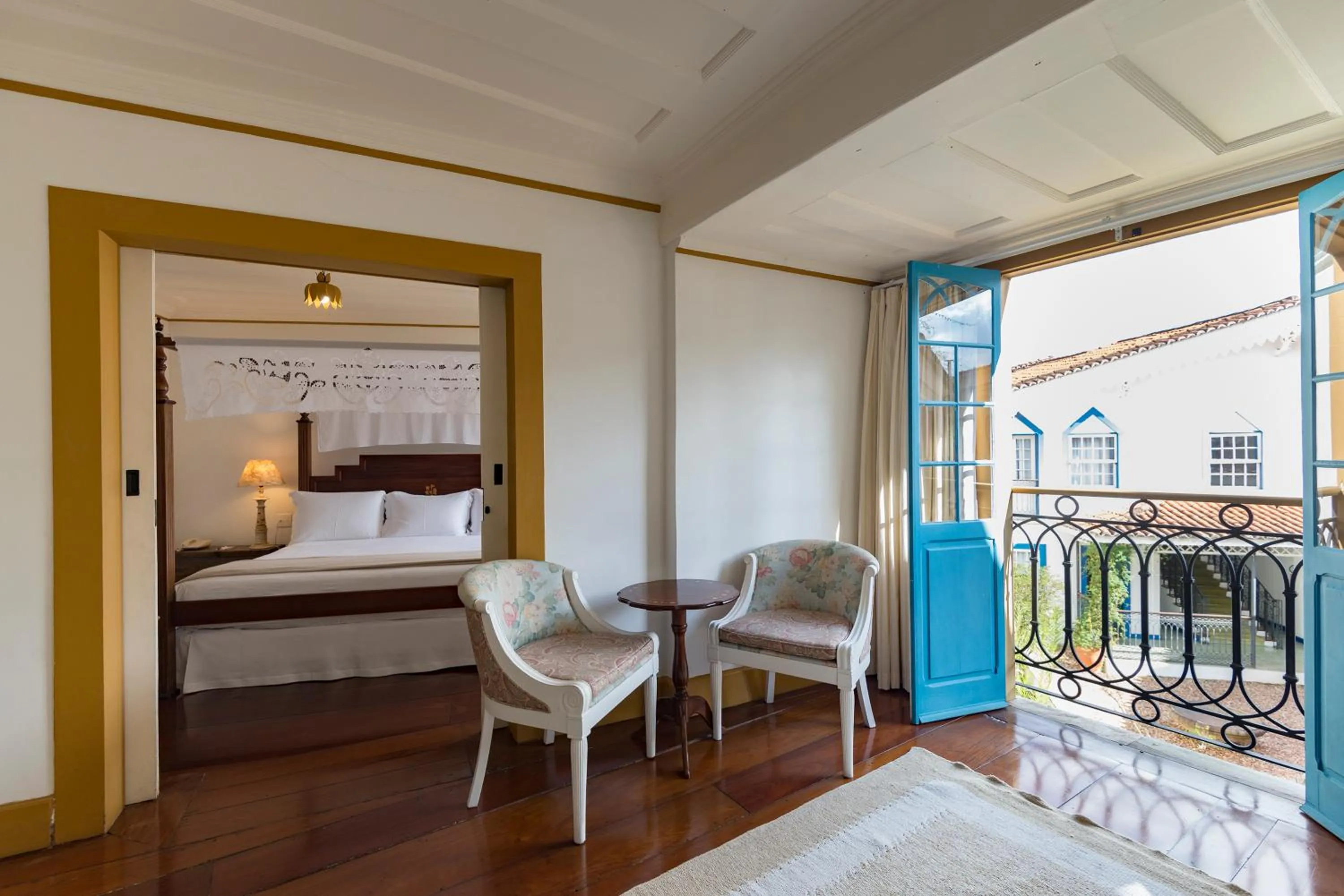 Bed in Hotel Solar do Rosário