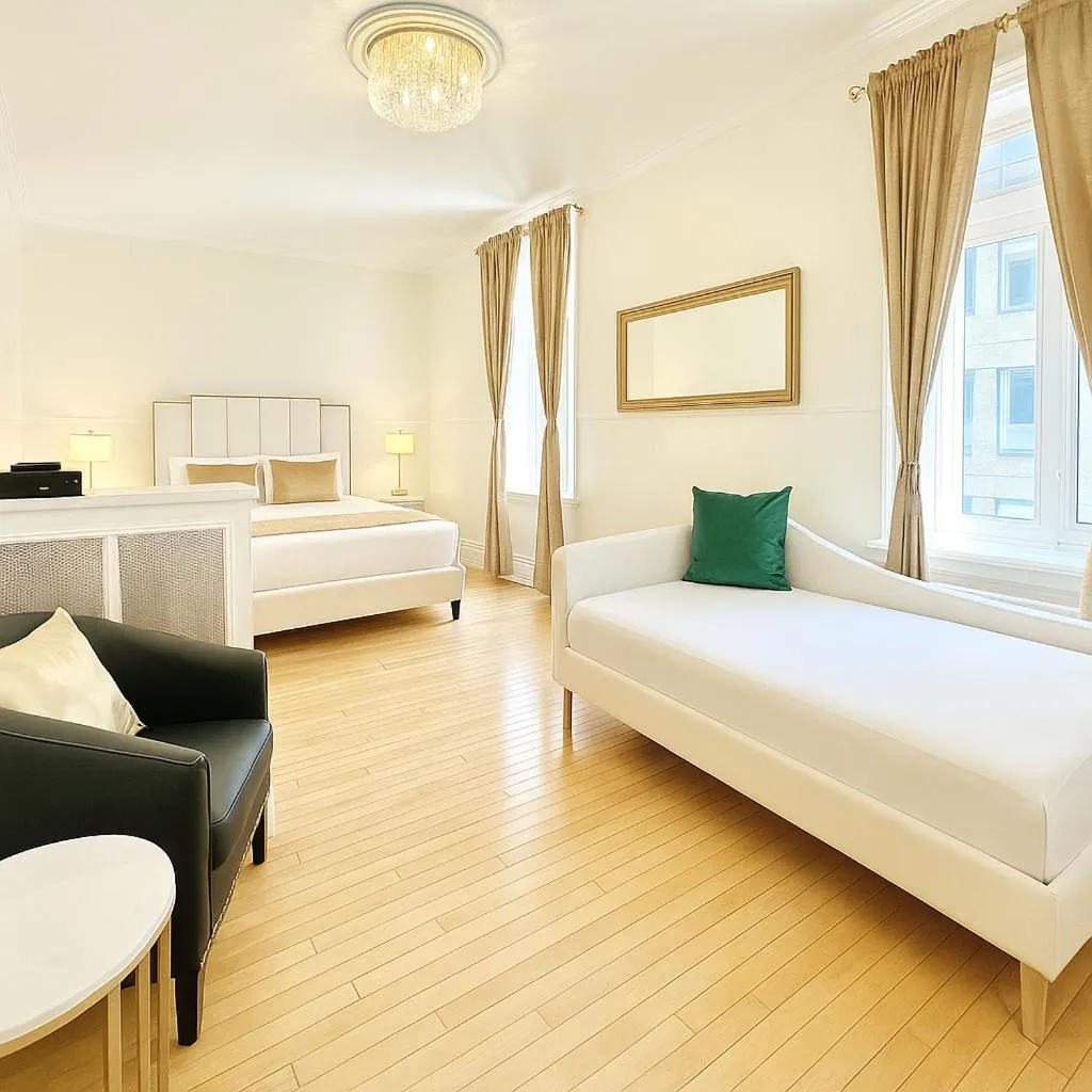 Bedroom, Bed in Hotel Charles-Alexandre - Par Aneyro