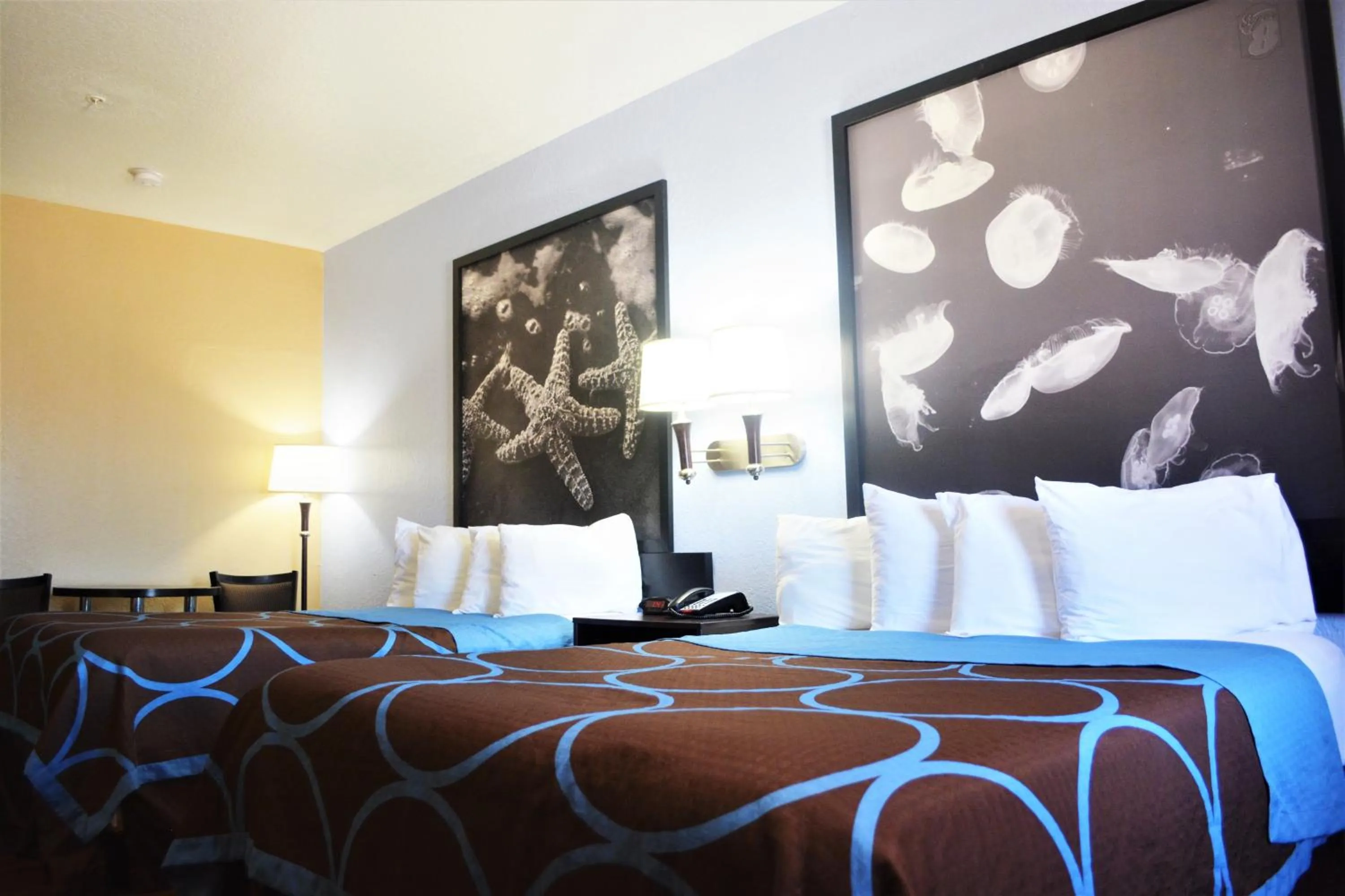 Bedroom, Bed in Super 8 by Wyndham Galveston