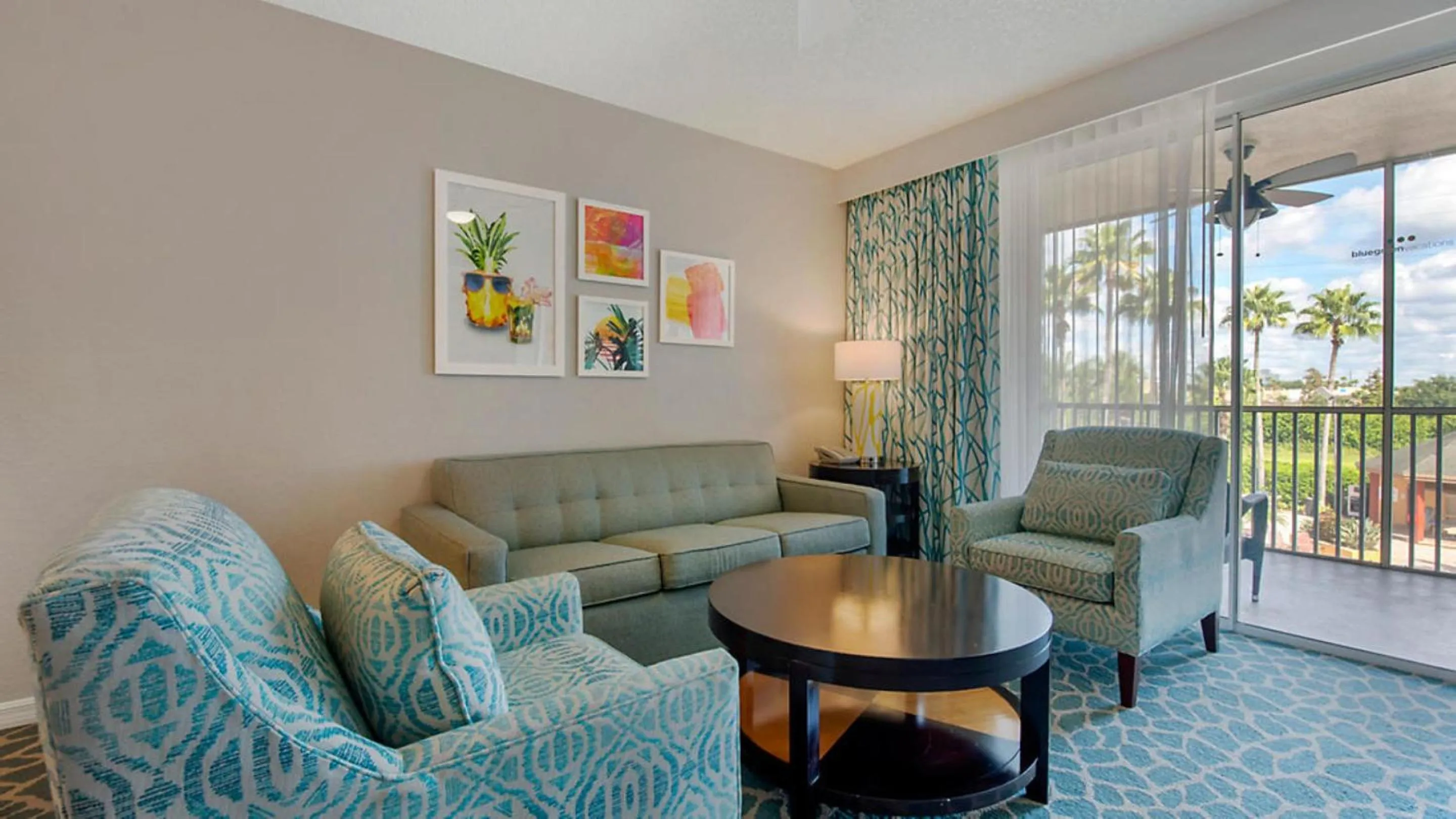 Living room in Bluegreen Vacations Orlando's Sunshine Resort