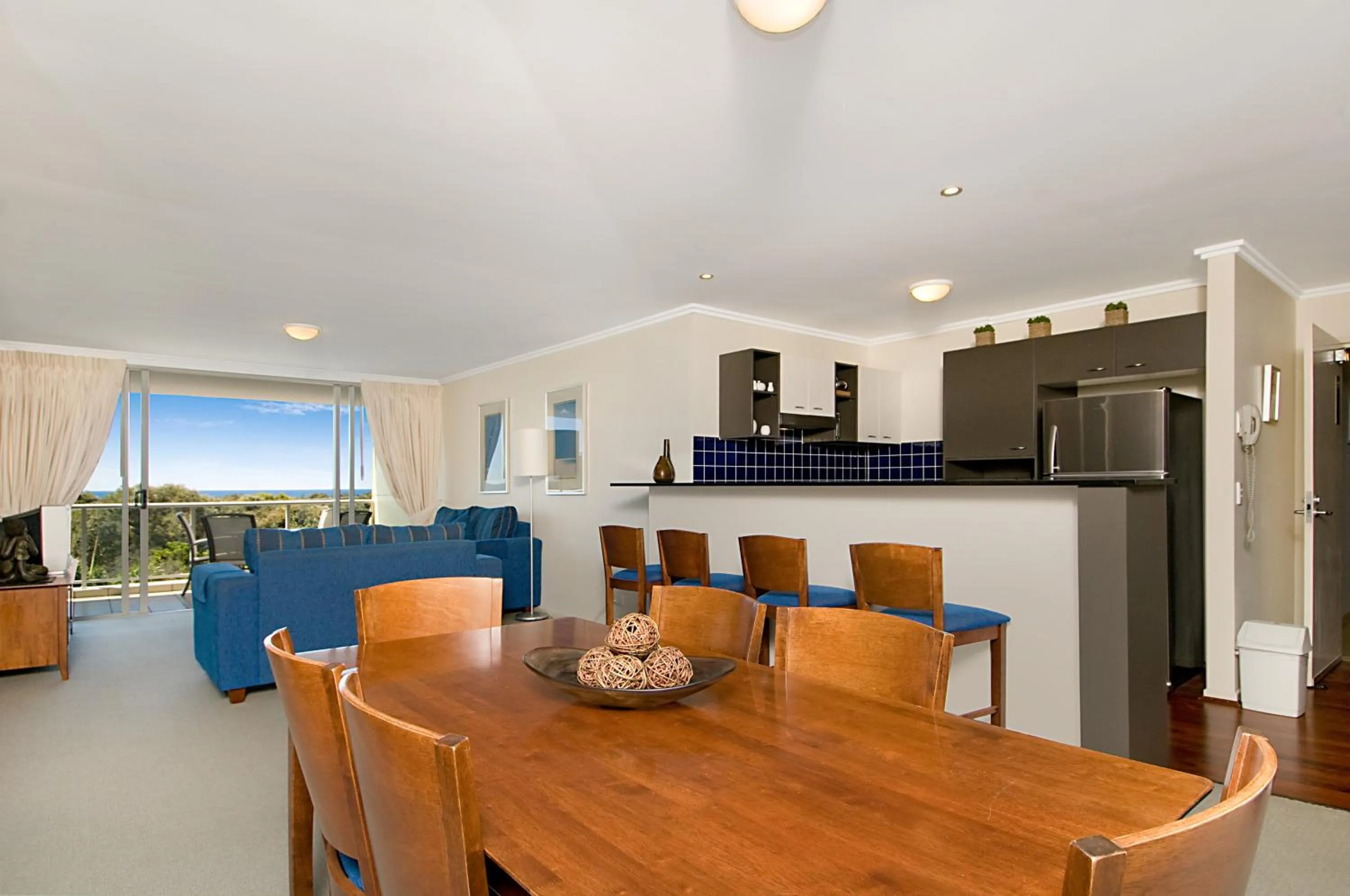 Dining area in Seachange Coolum Beach