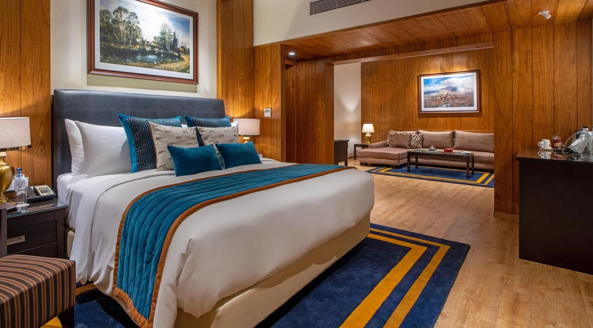 Bed in Moksha Himalaya Spa Resort