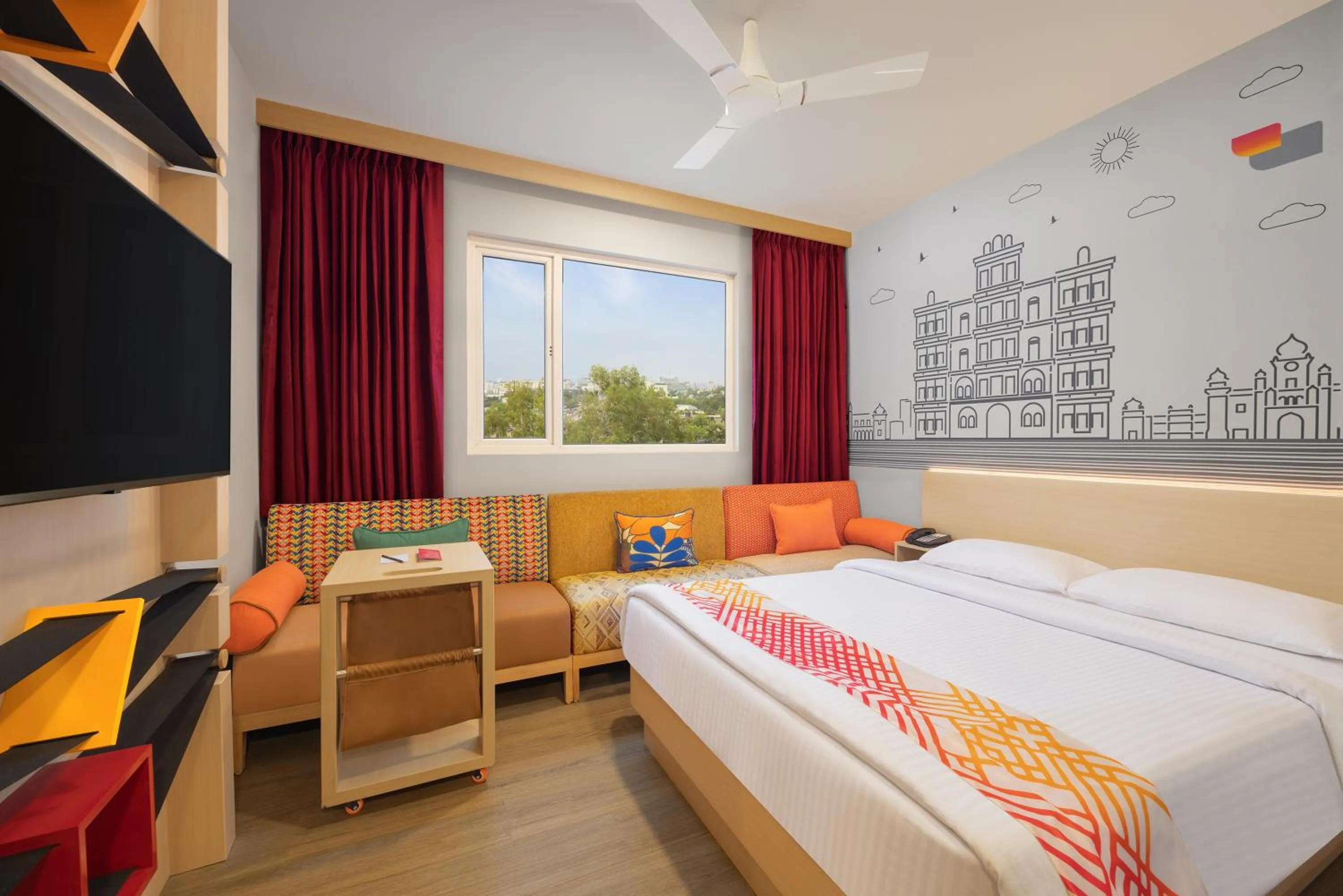 Bedroom, Bed in Ginger Indore