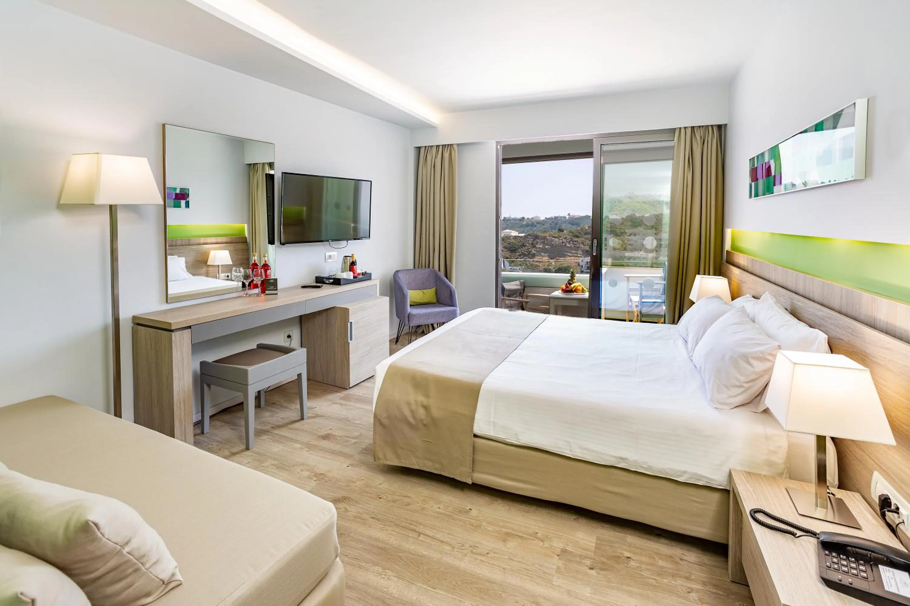 Mountain view, Bed in Akti Imperial Deluxe Resort & Spa Dolce by Wyndham