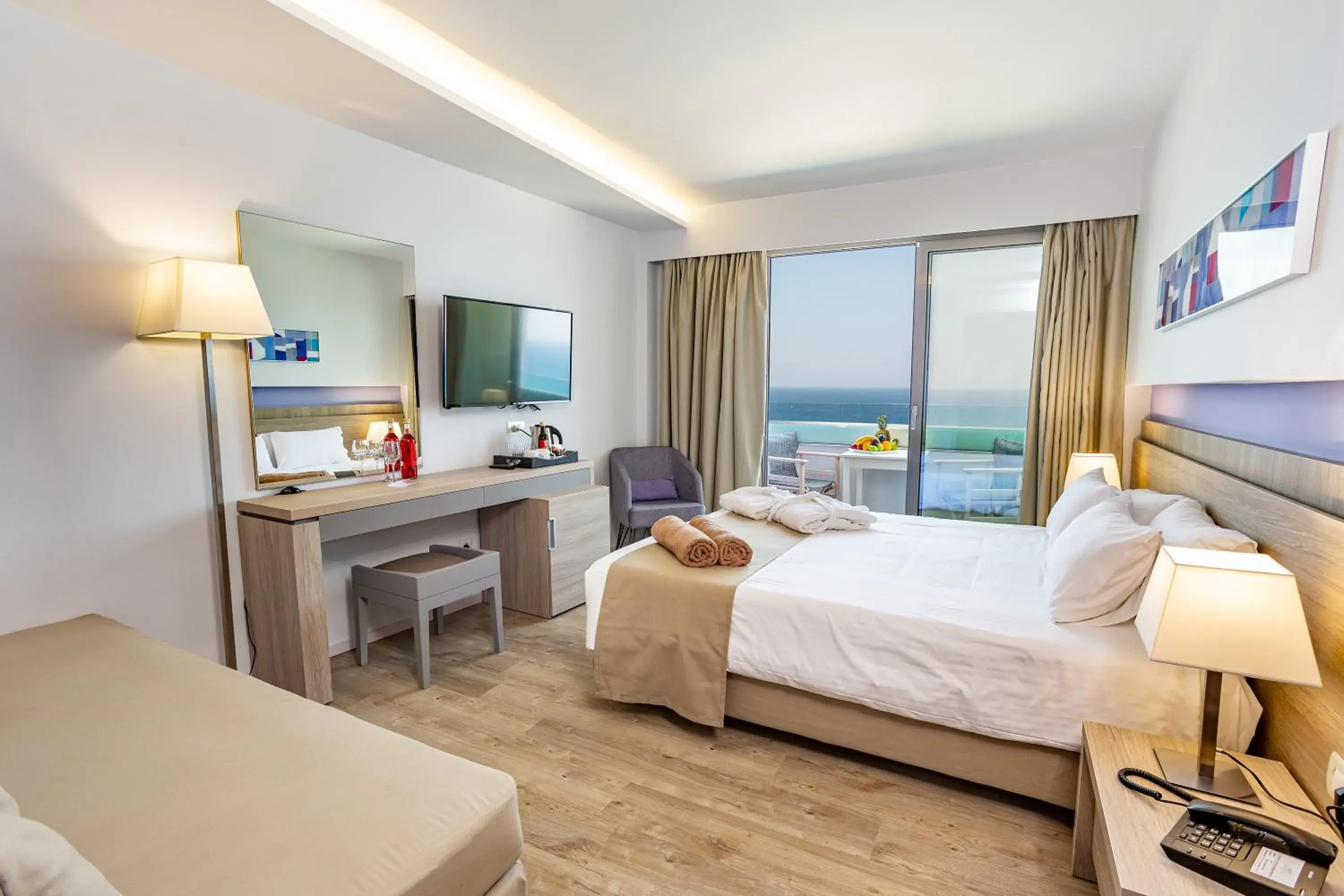 Double or Twin Room with Sea View in Akti Imperial Deluxe Resort & Spa Dolce by Wyndham Double or Twin Room with Sea View in Akti Imperial Deluxe Resort & Spa Dolce by Wyndham