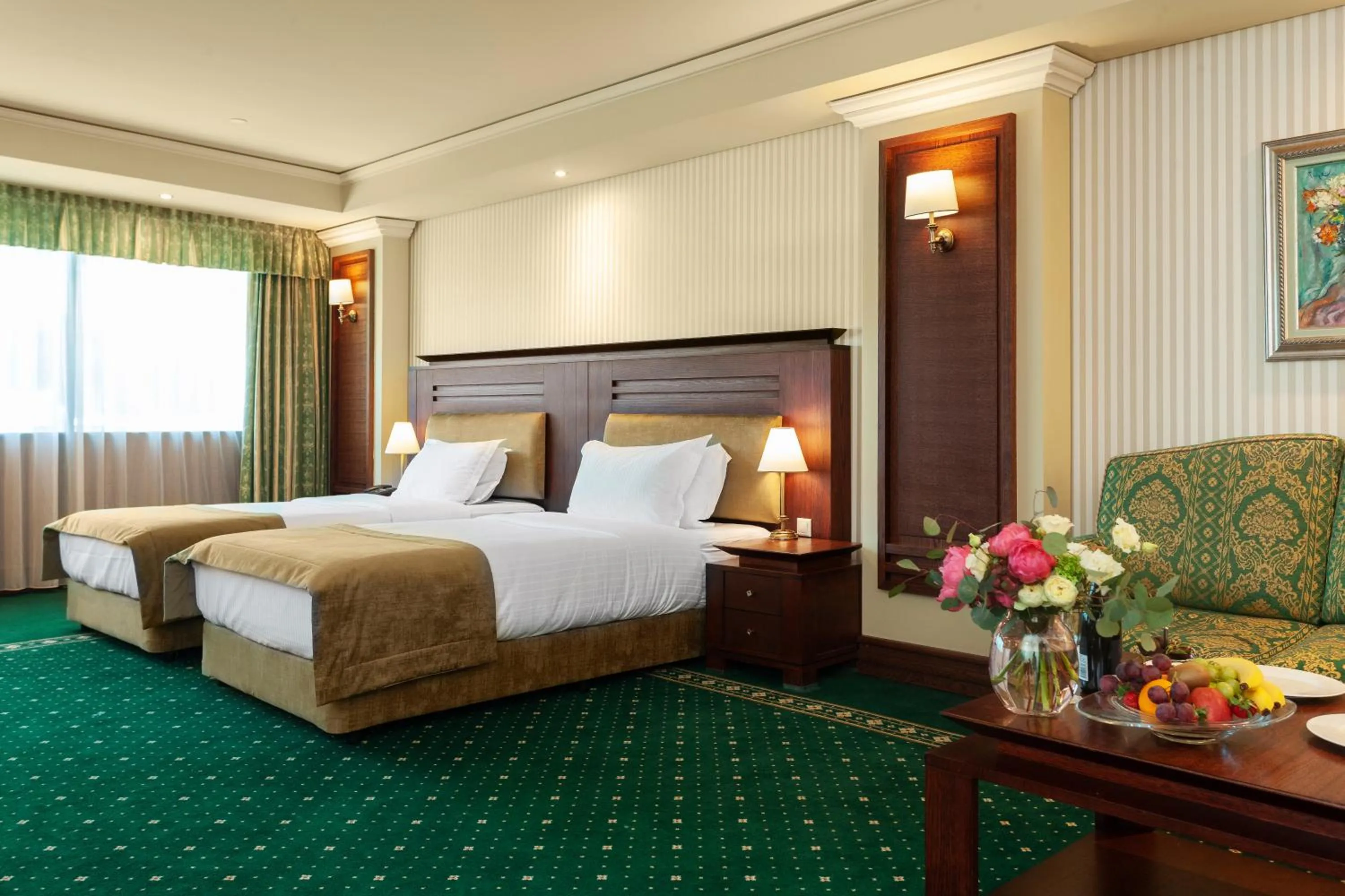 Bed in Grand Hotel Sofia