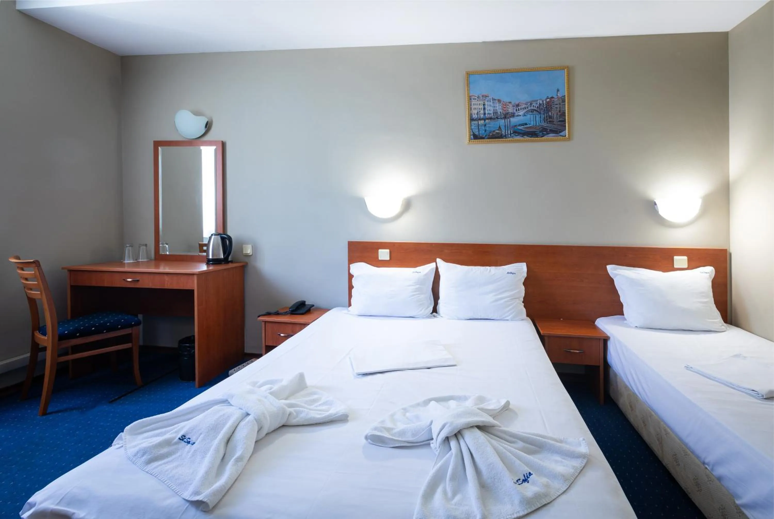 Bed in Sveta Sofia Hotel