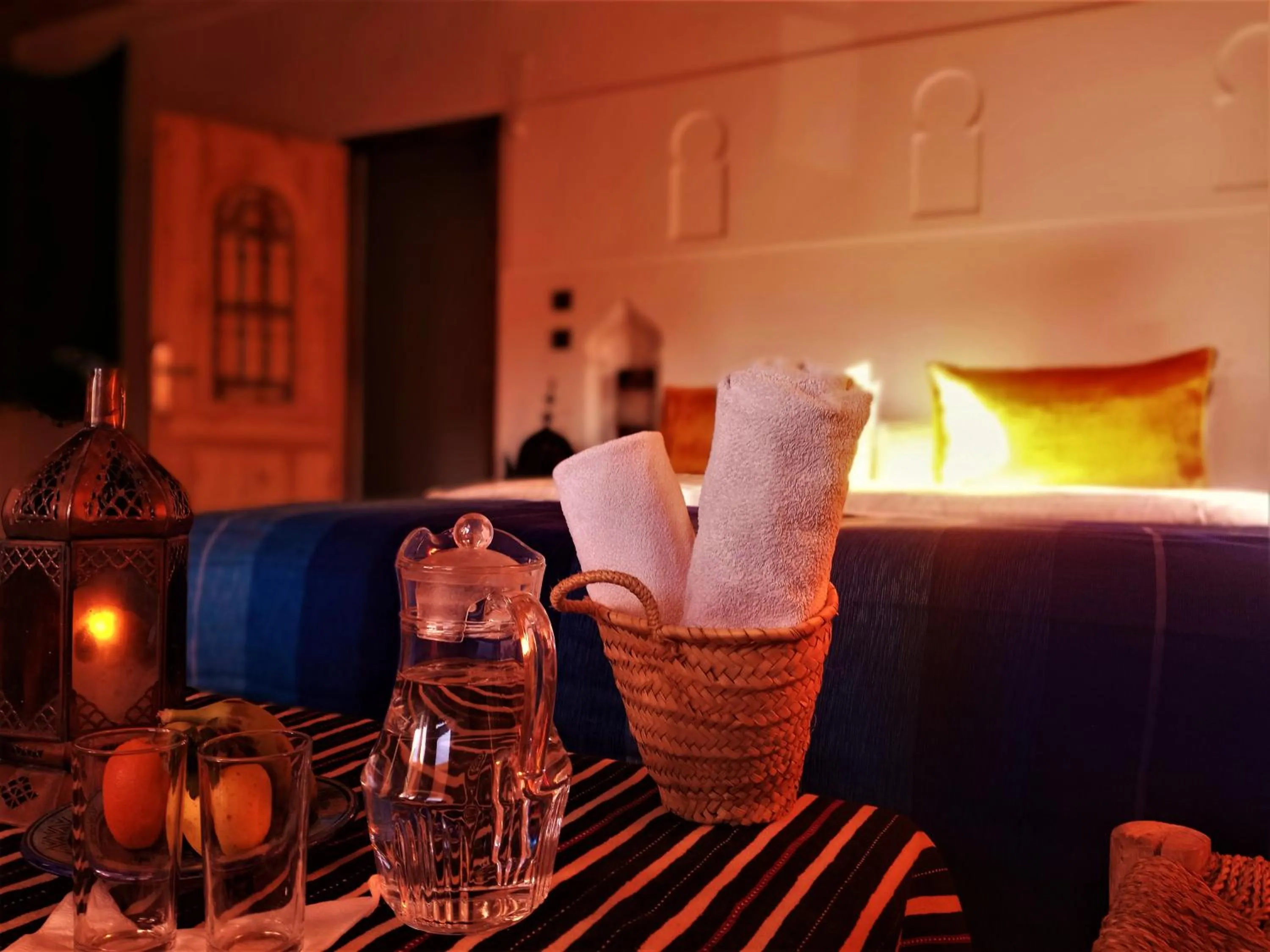 Bedroom, Bed in Riad Bleu Afriqua