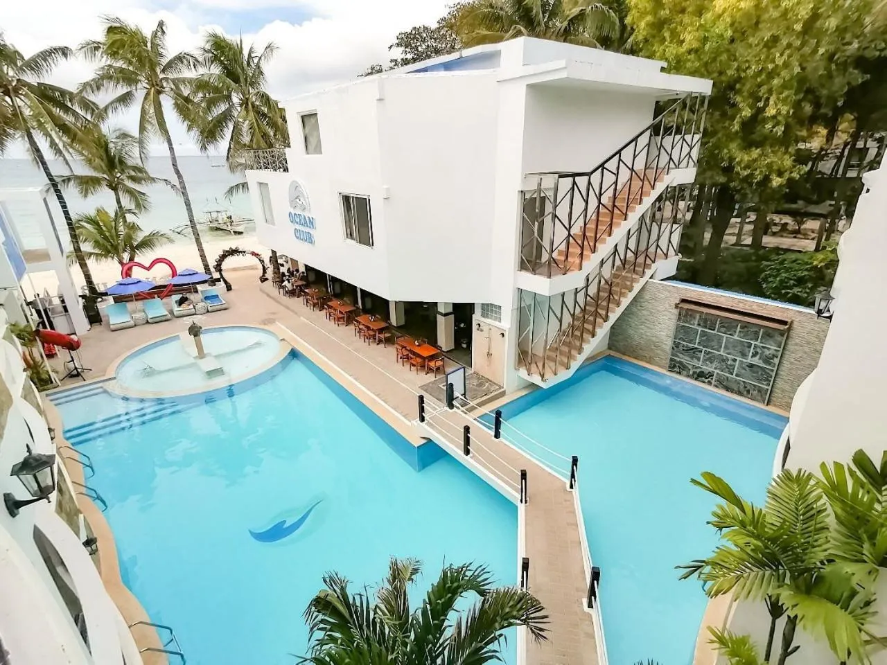 Property building in Boracay Ocean Club Beach Resort