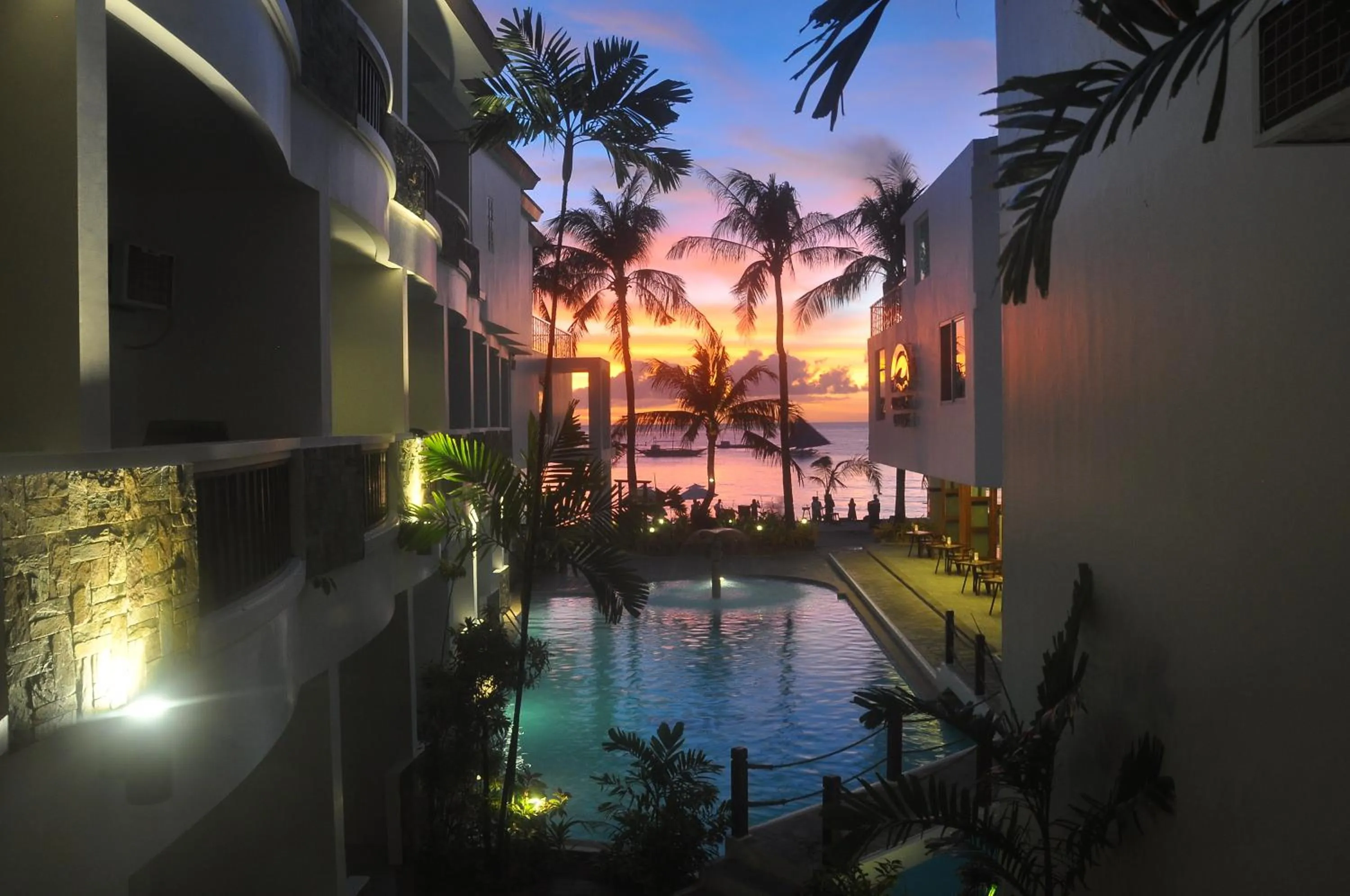 Night in Boracay Ocean Club Beach Resort