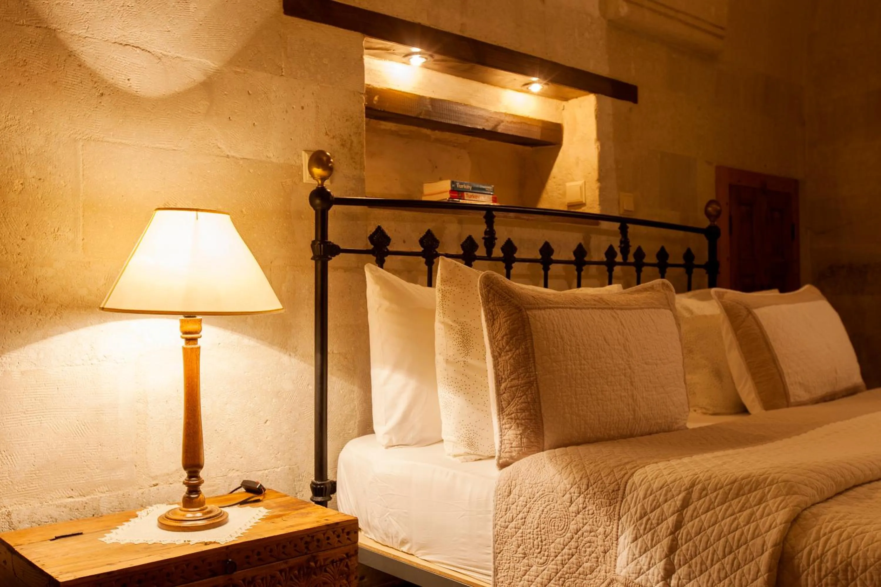 Bed in Kale Konak Cappadocia