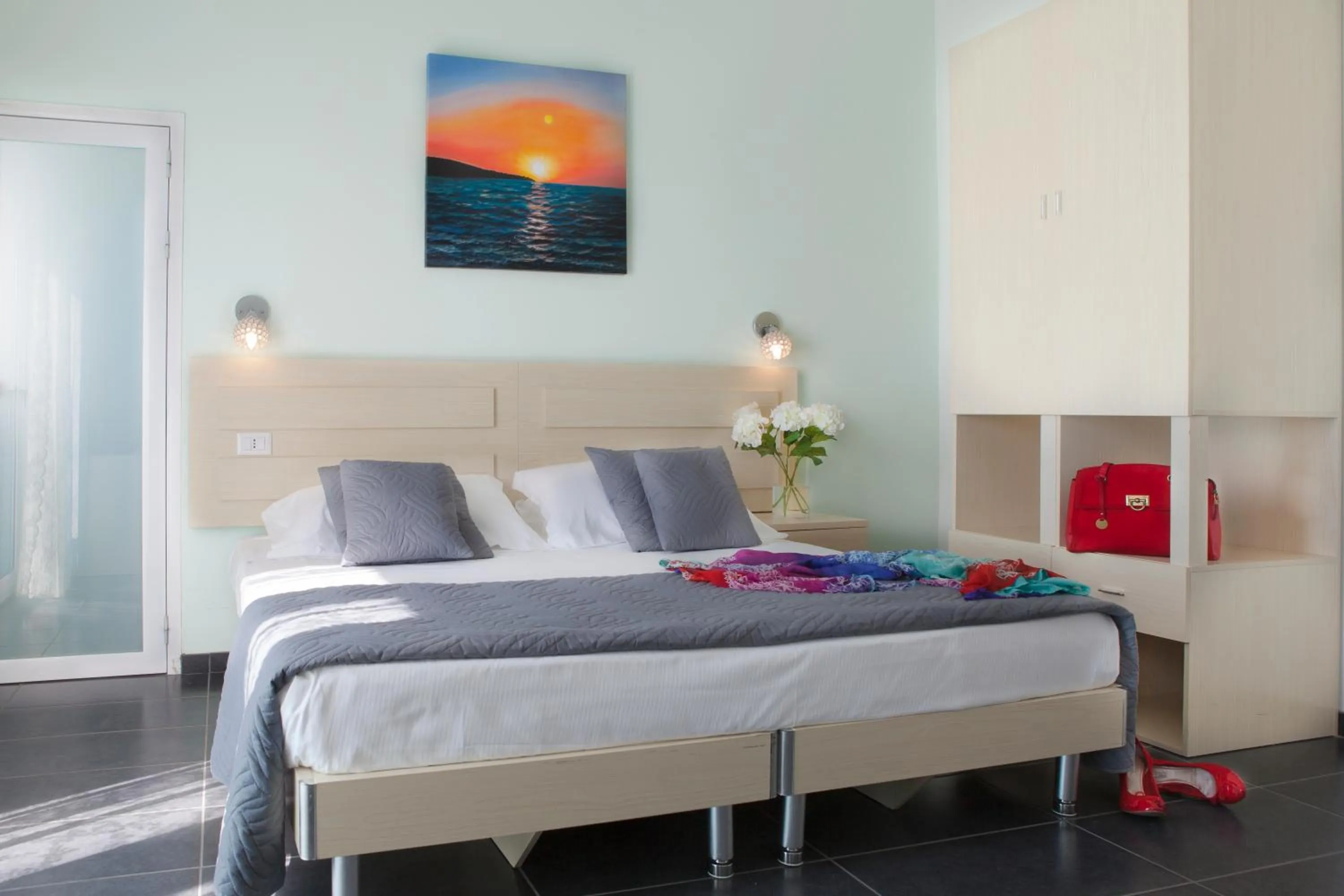 Bed in Hotel Spiaggia Marconi