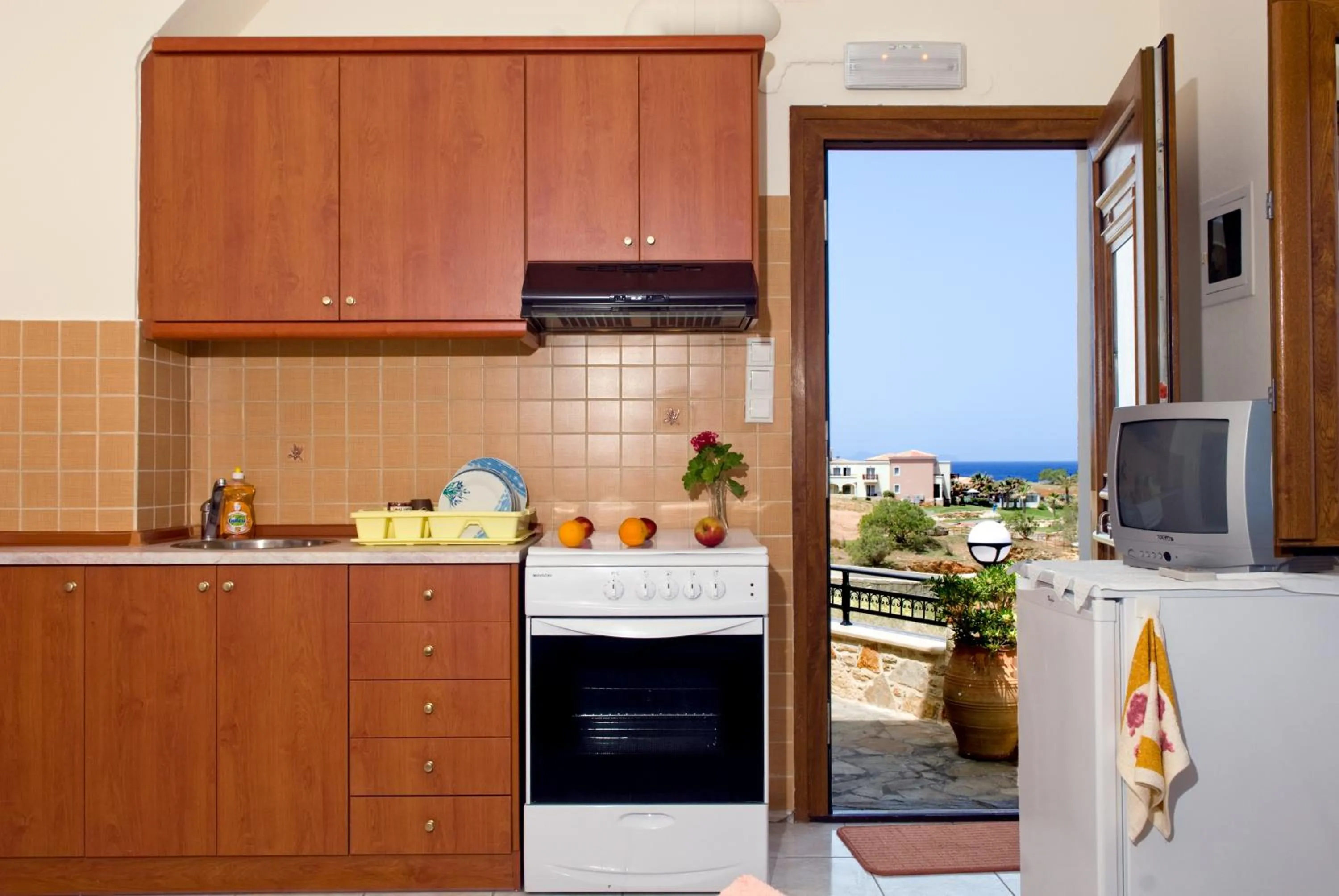 Kitchen or kitchenette in Christina Apartments