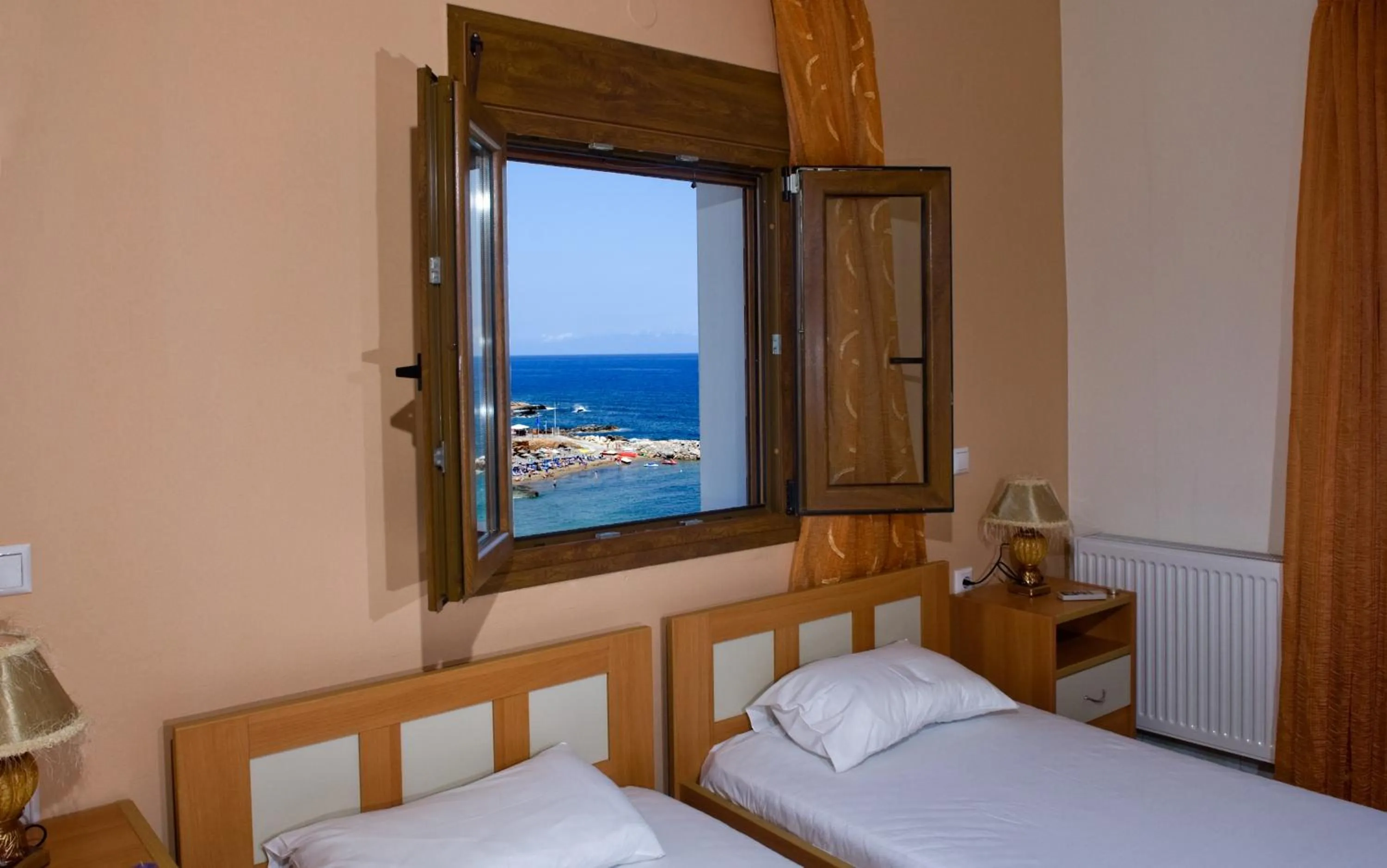 Sea view, Bed in Christina Apartments