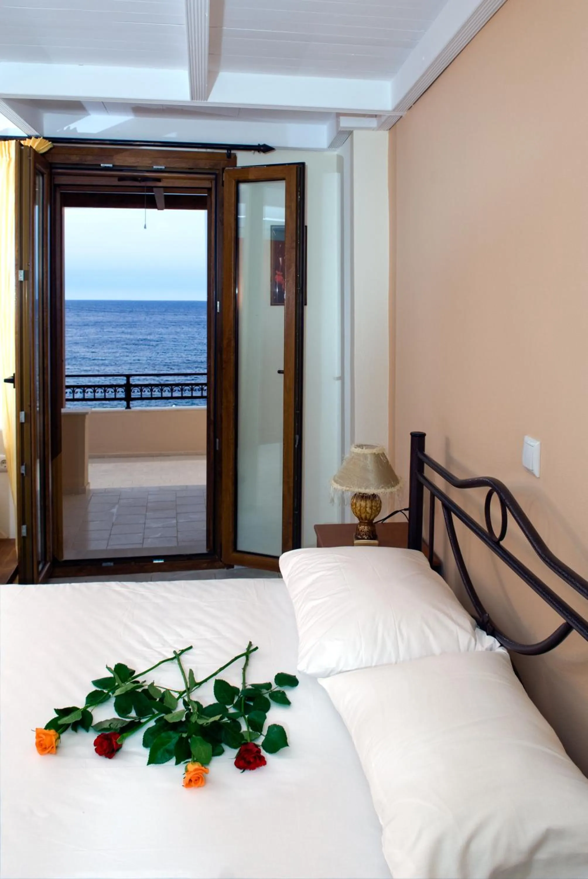 View (from property/room), Bed in Christina Apartments