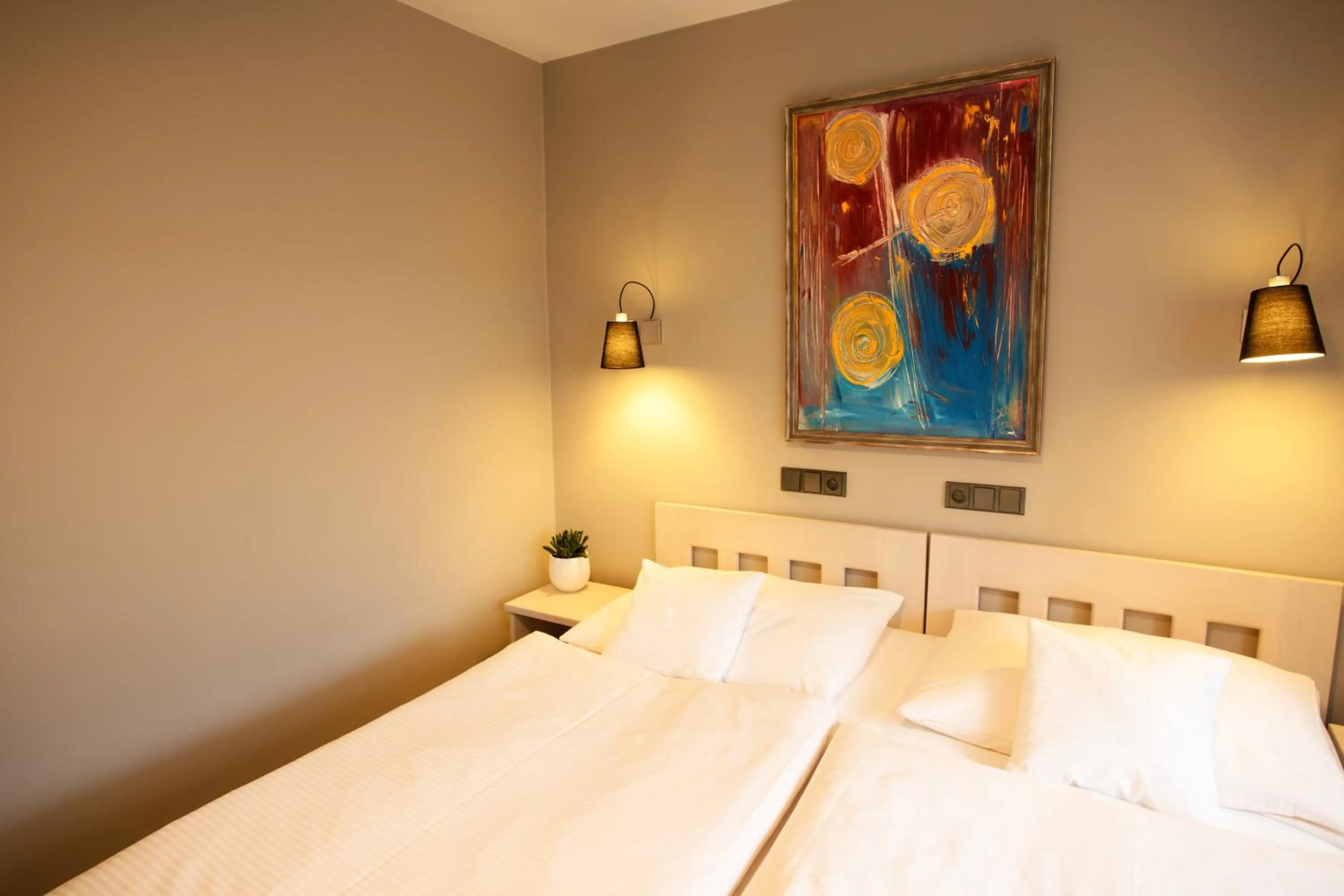 Bedroom, Bed in Apart Hotel Jablonec