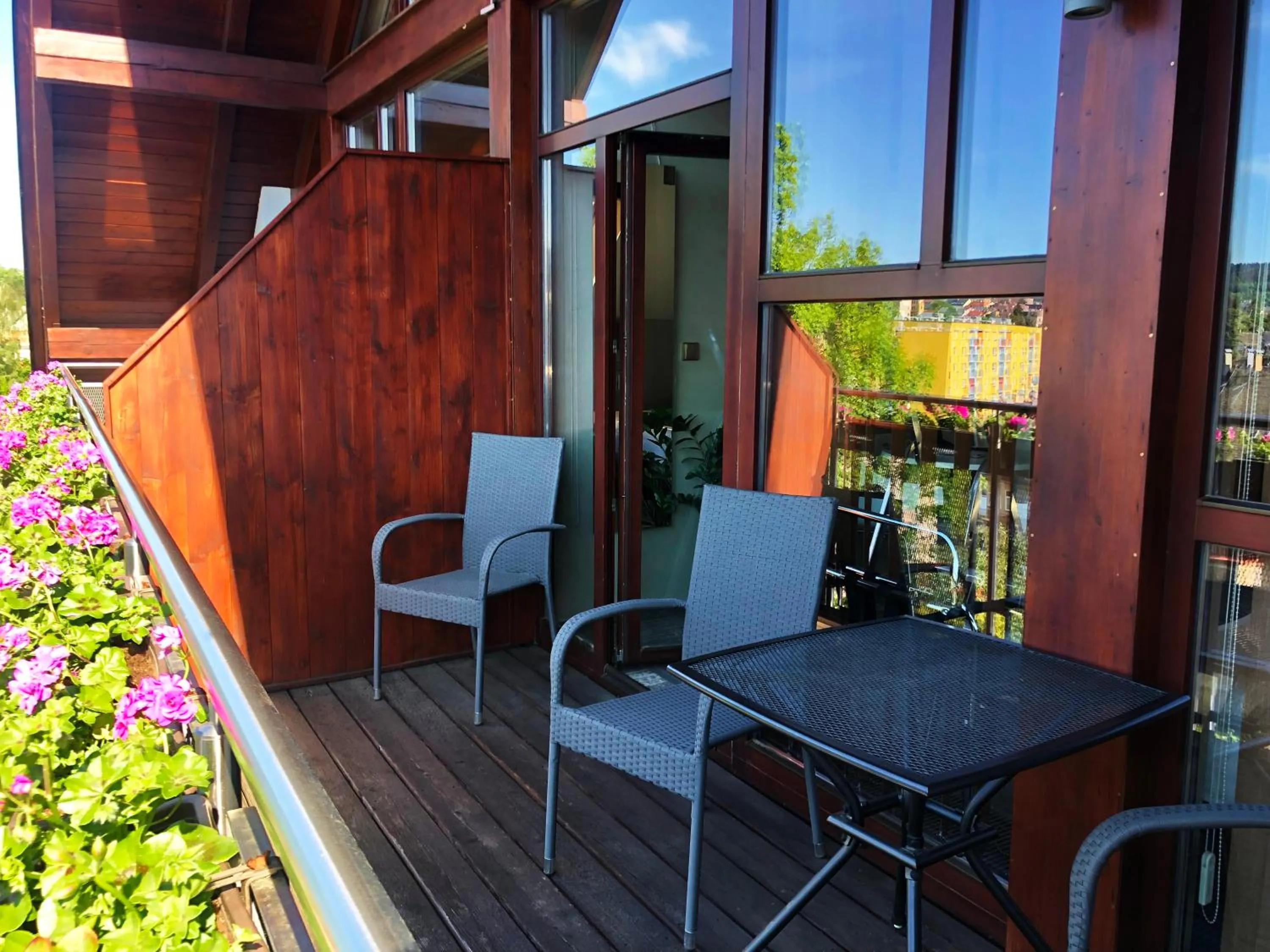 Balcony/Terrace in Apart Hotel Jablonec