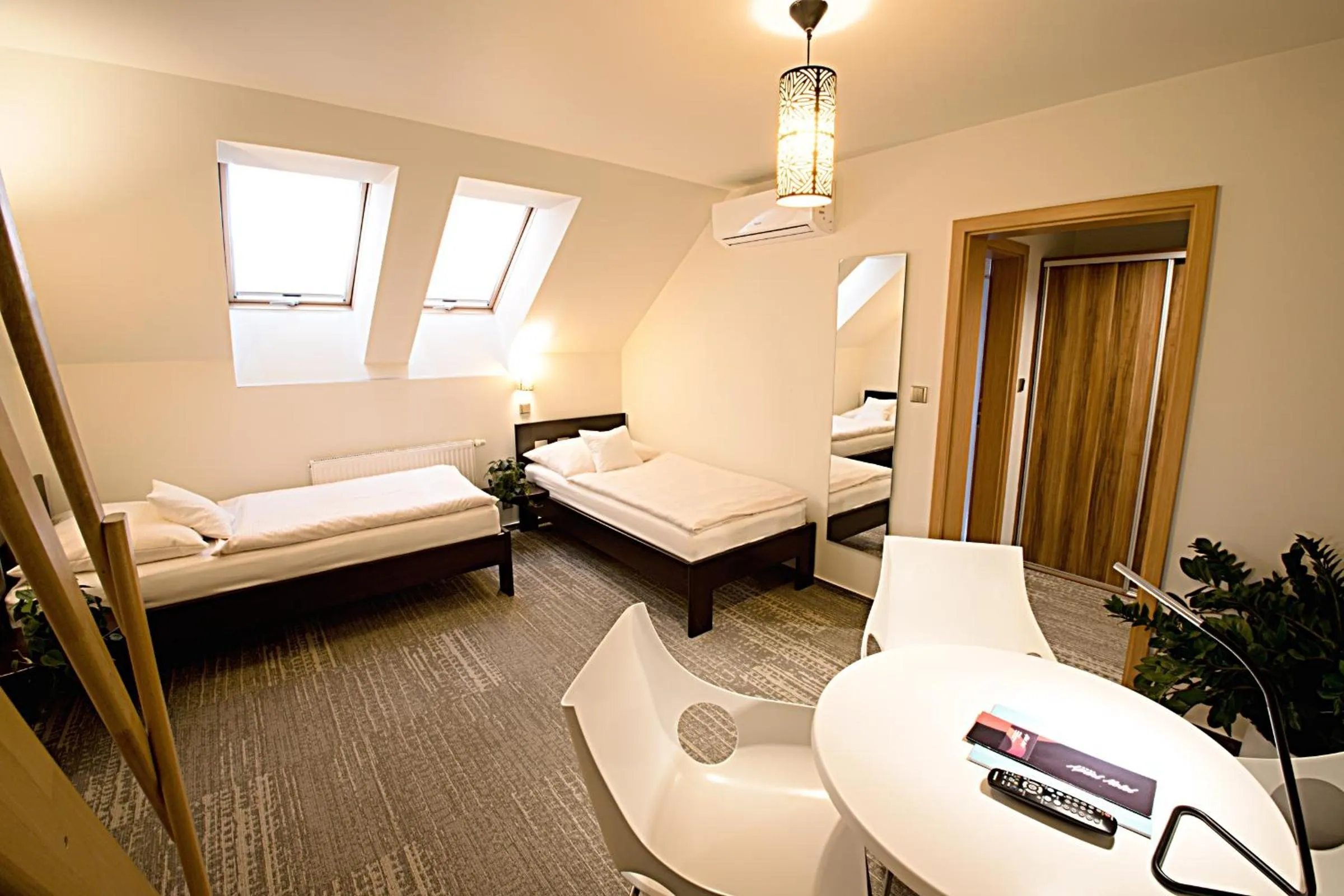 Seating area, Bed in Apart Hotel Jablonec