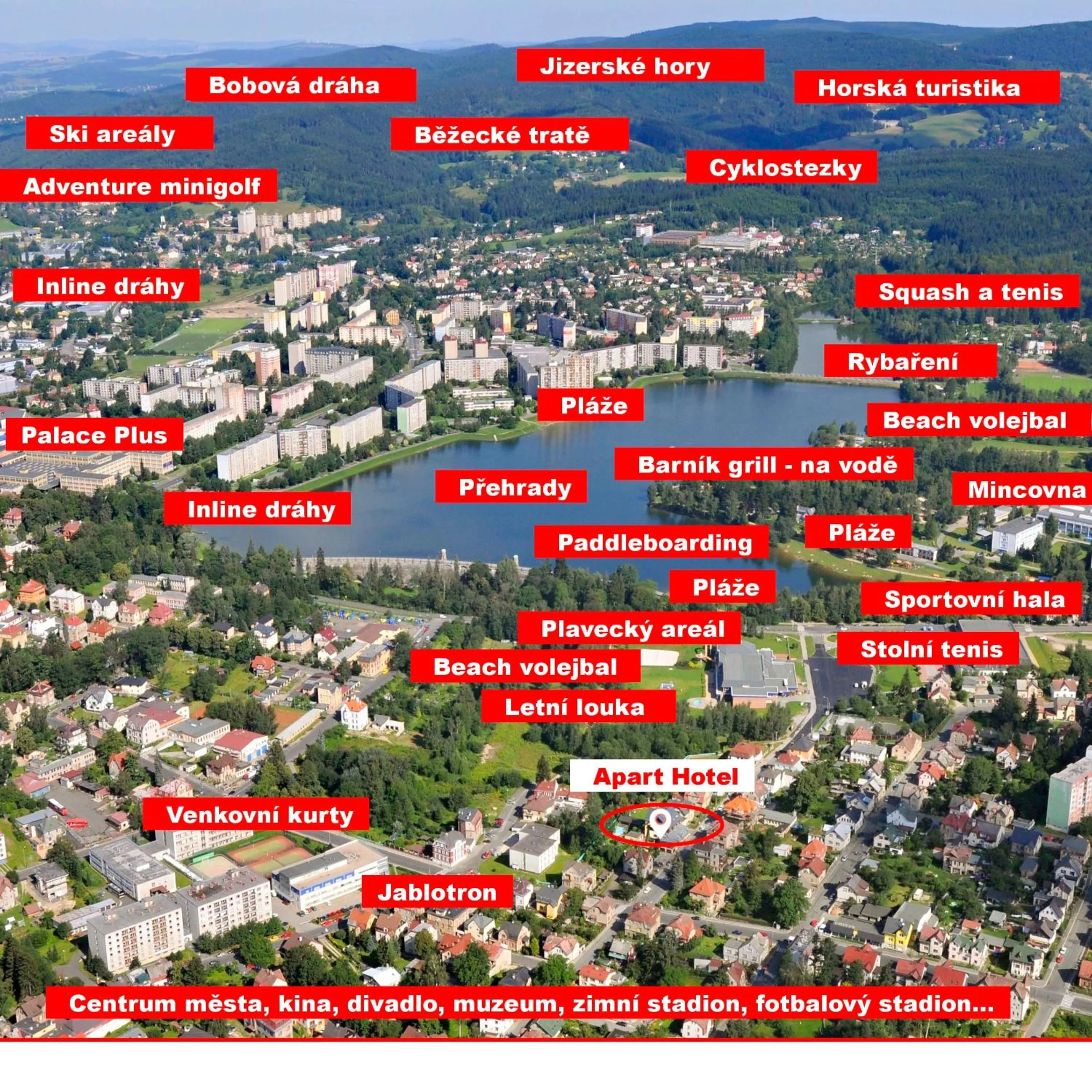 Off site in Apart Hotel Jablonec