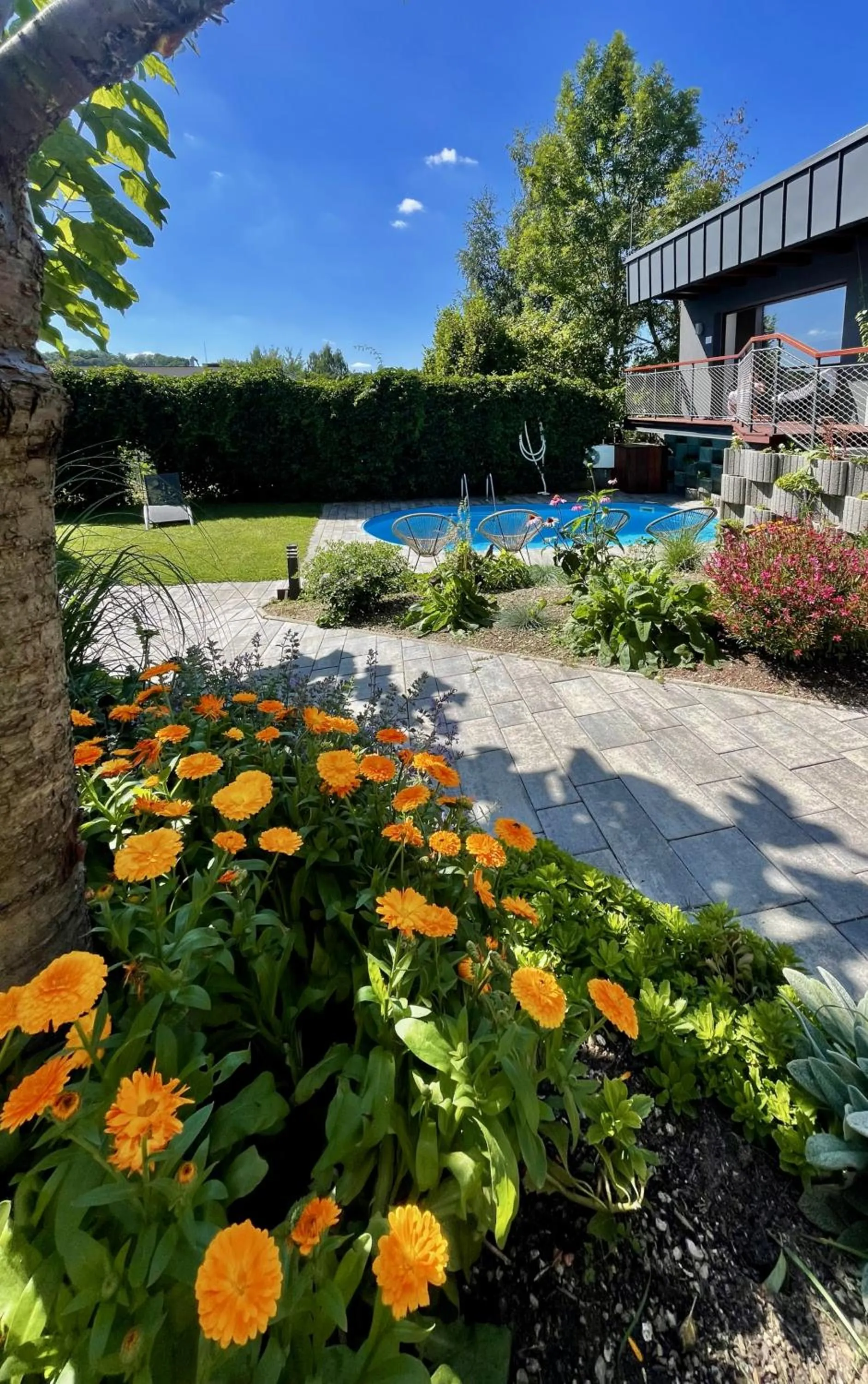 Garden in Apart Hotel Jablonec