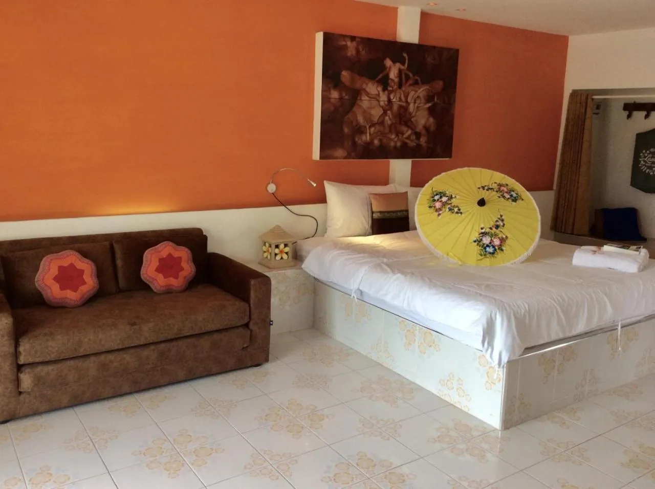 Bed in The Orchid Resort & Relax