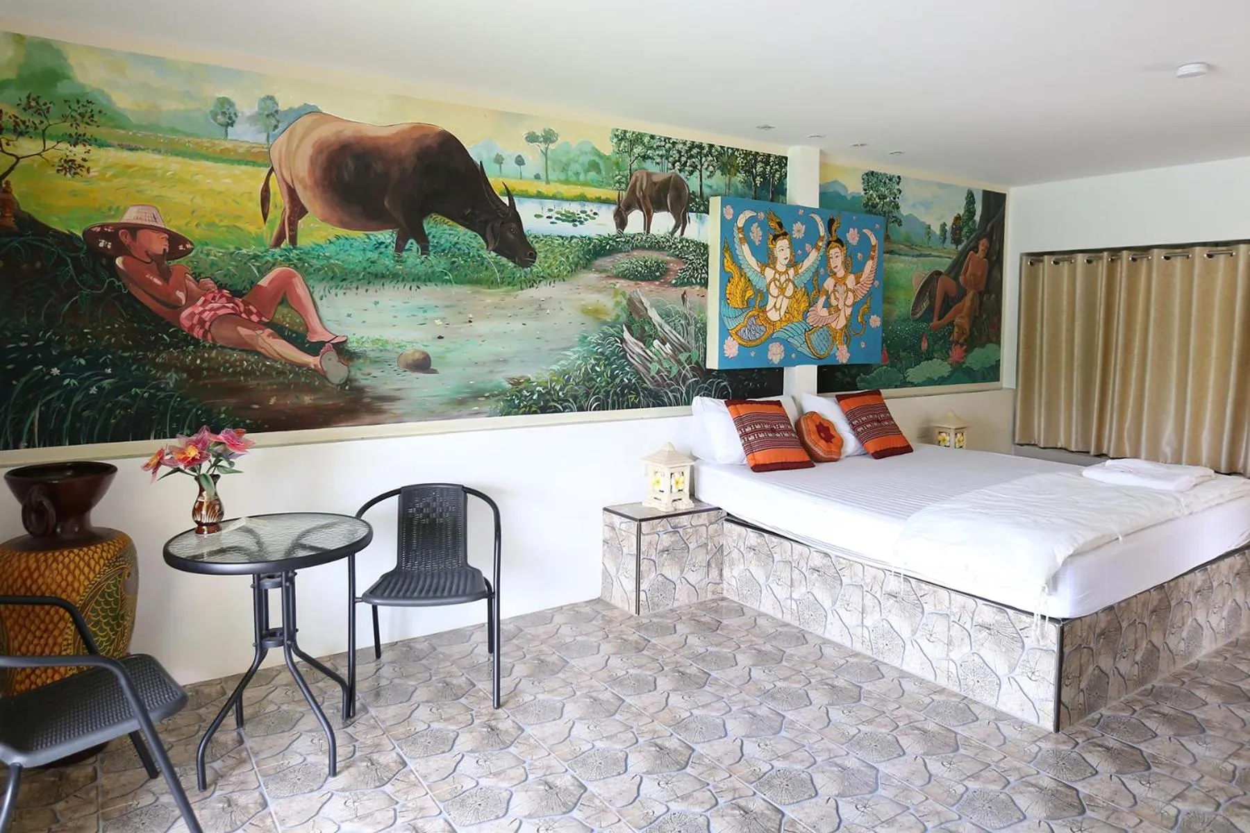 BBQ facilities, Bed in The Orchid Resort & Relax