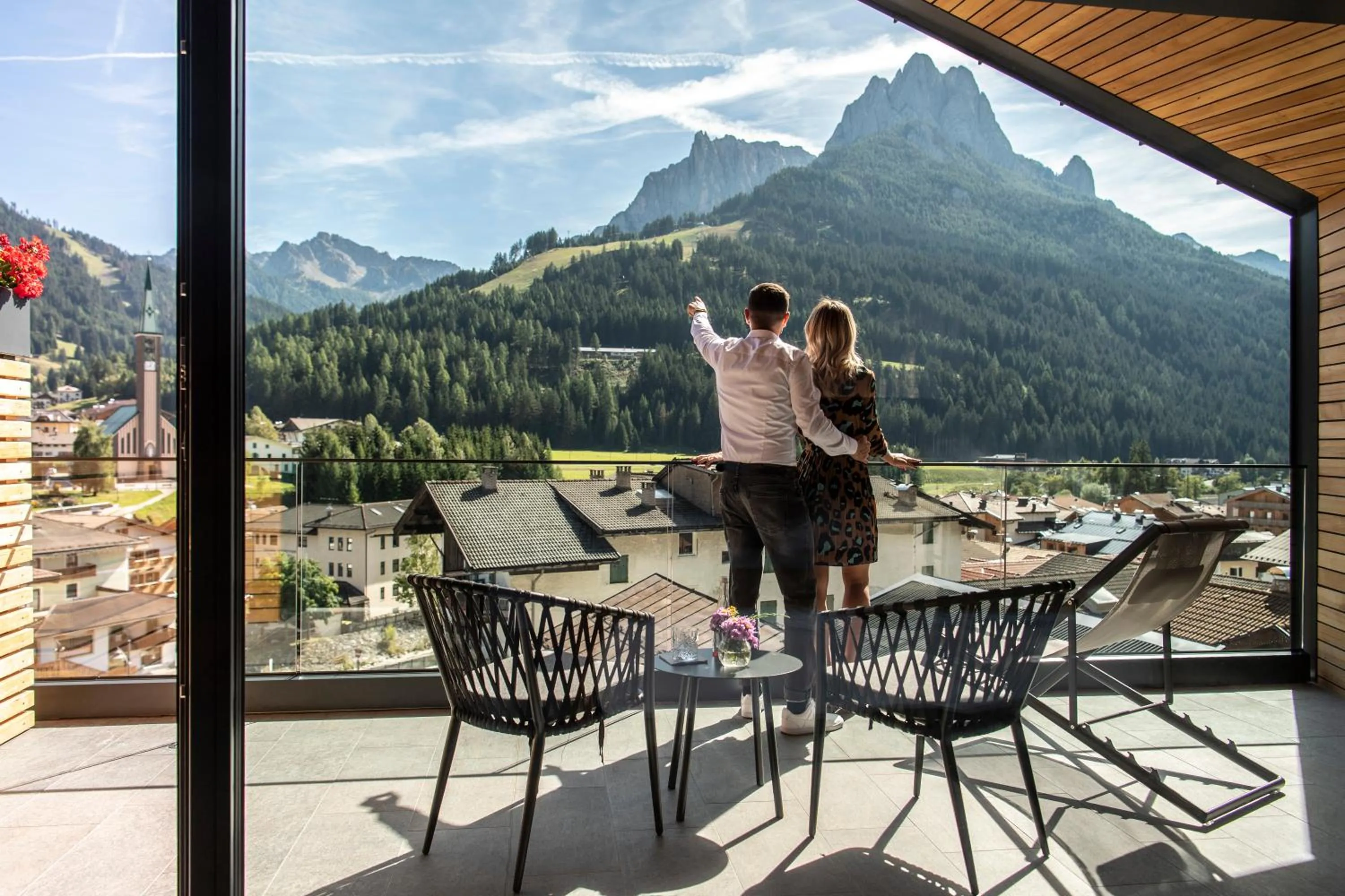 Balcony/Terrace in Ladinia Dolomites View - Adults Only