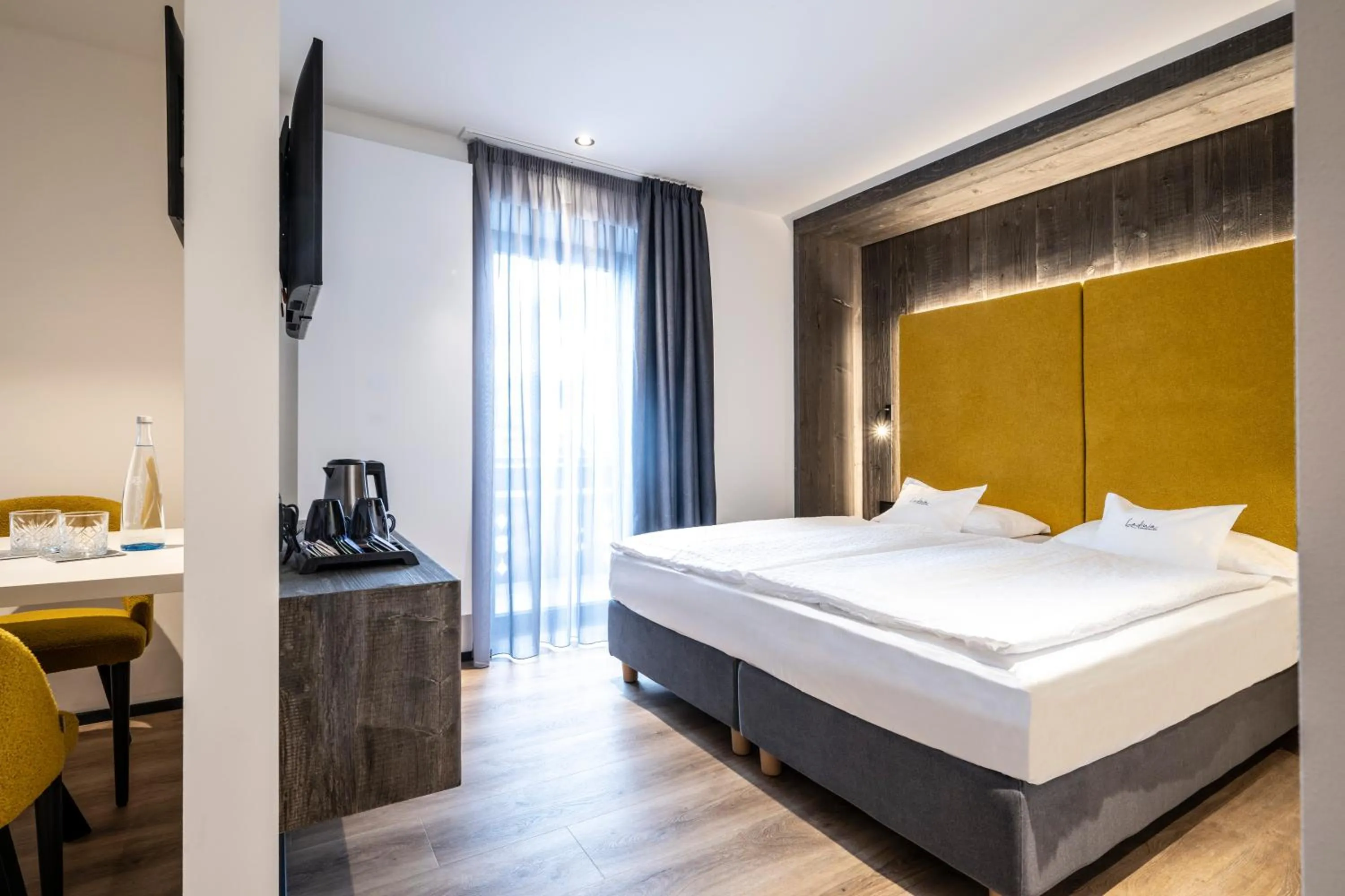 Bedroom, Bed in Ladinia Dolomites View - Adults Only