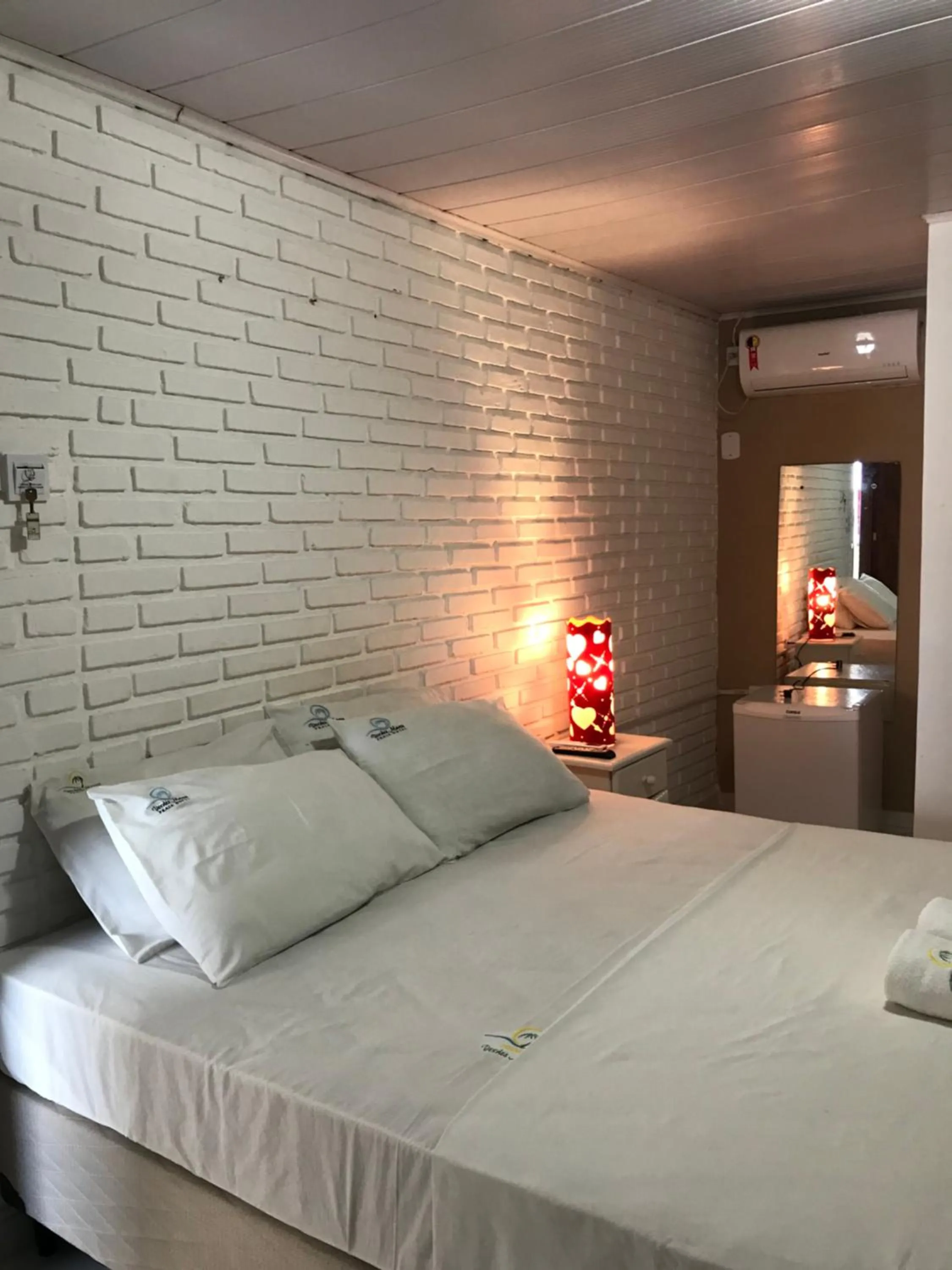 Bed in Pousada Verdes Mares