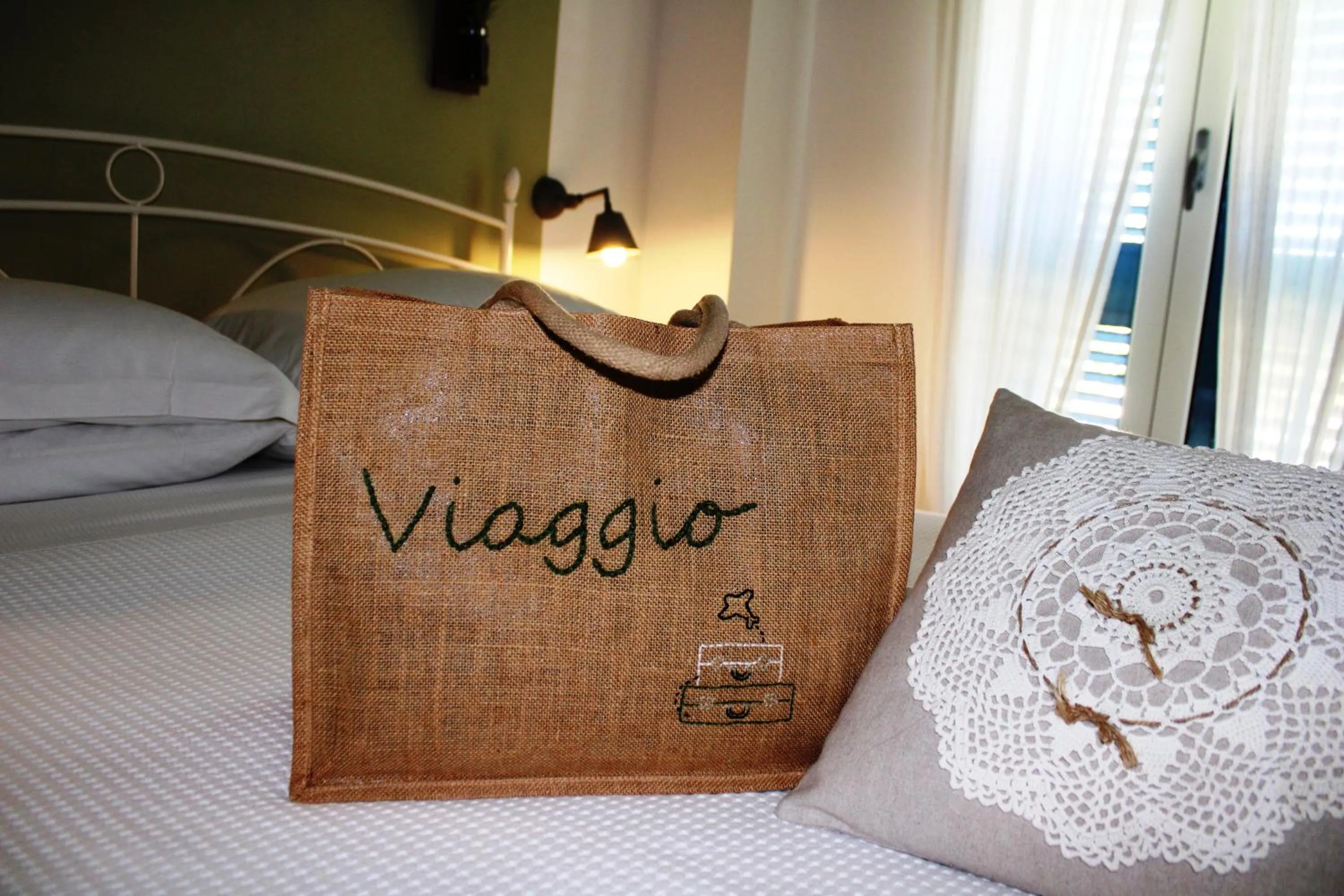 Bed in B&B Casa del Faro SanVallero Adults Only