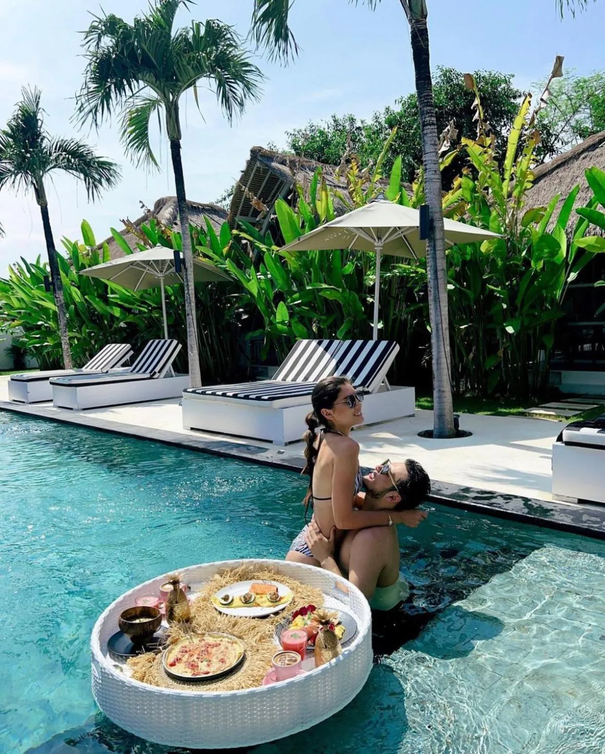 Pool view in White Palm Hotel Uluwatu Bali