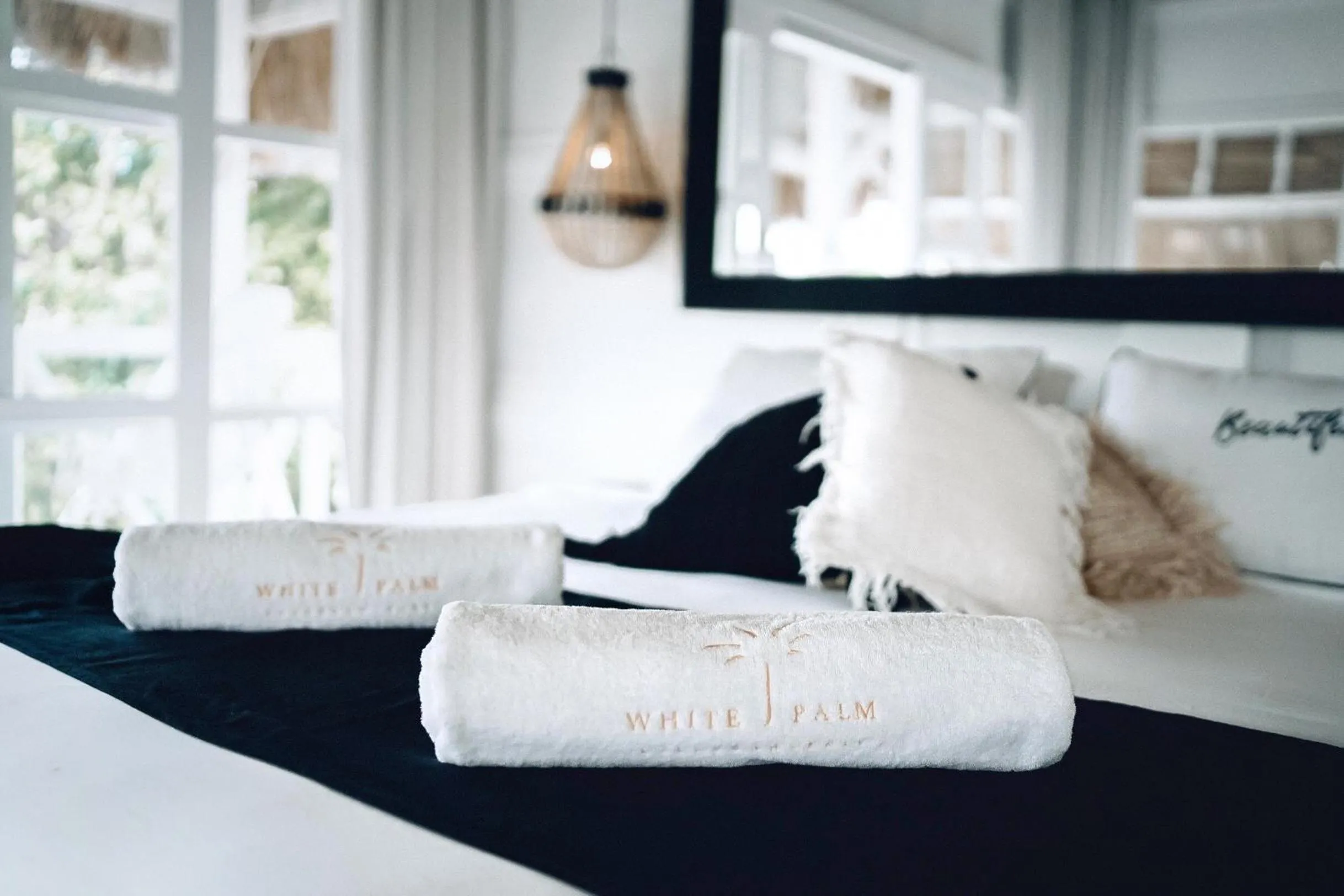 Bed in White Palm Hotel Uluwatu Bali