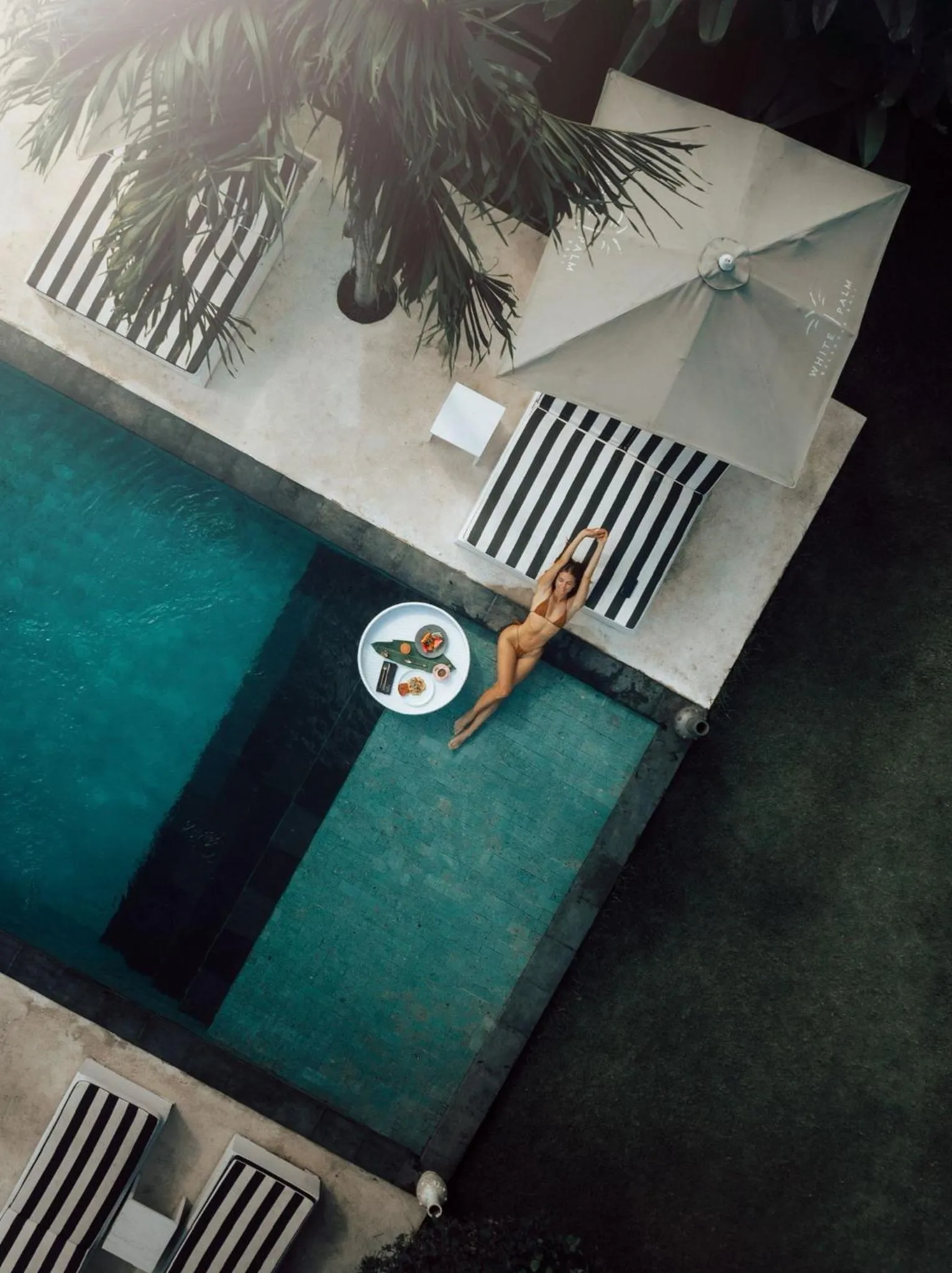 Pool view in White Palm Hotel Uluwatu Bali