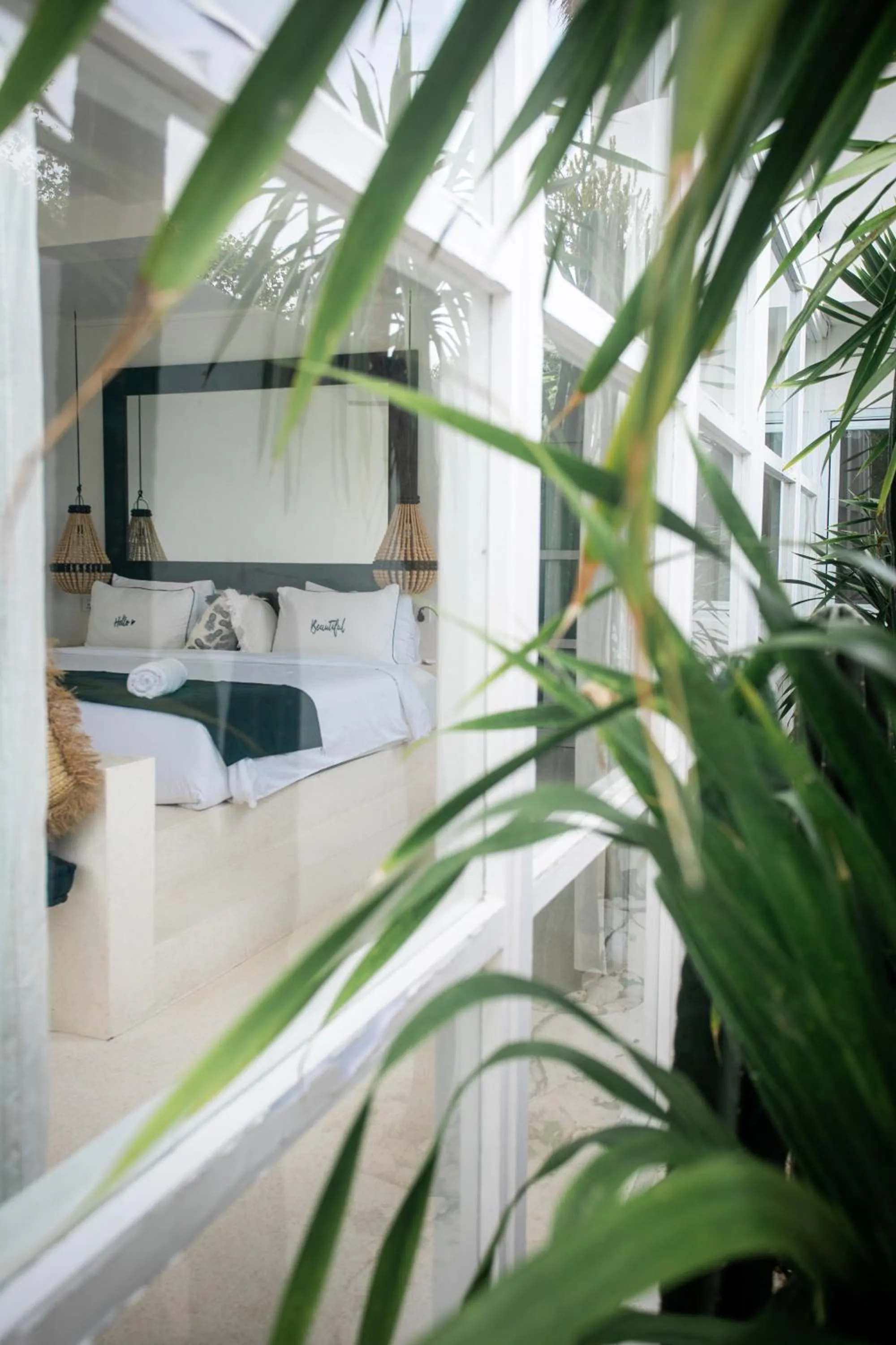 Garden view in White Palm Hotel Uluwatu Bali