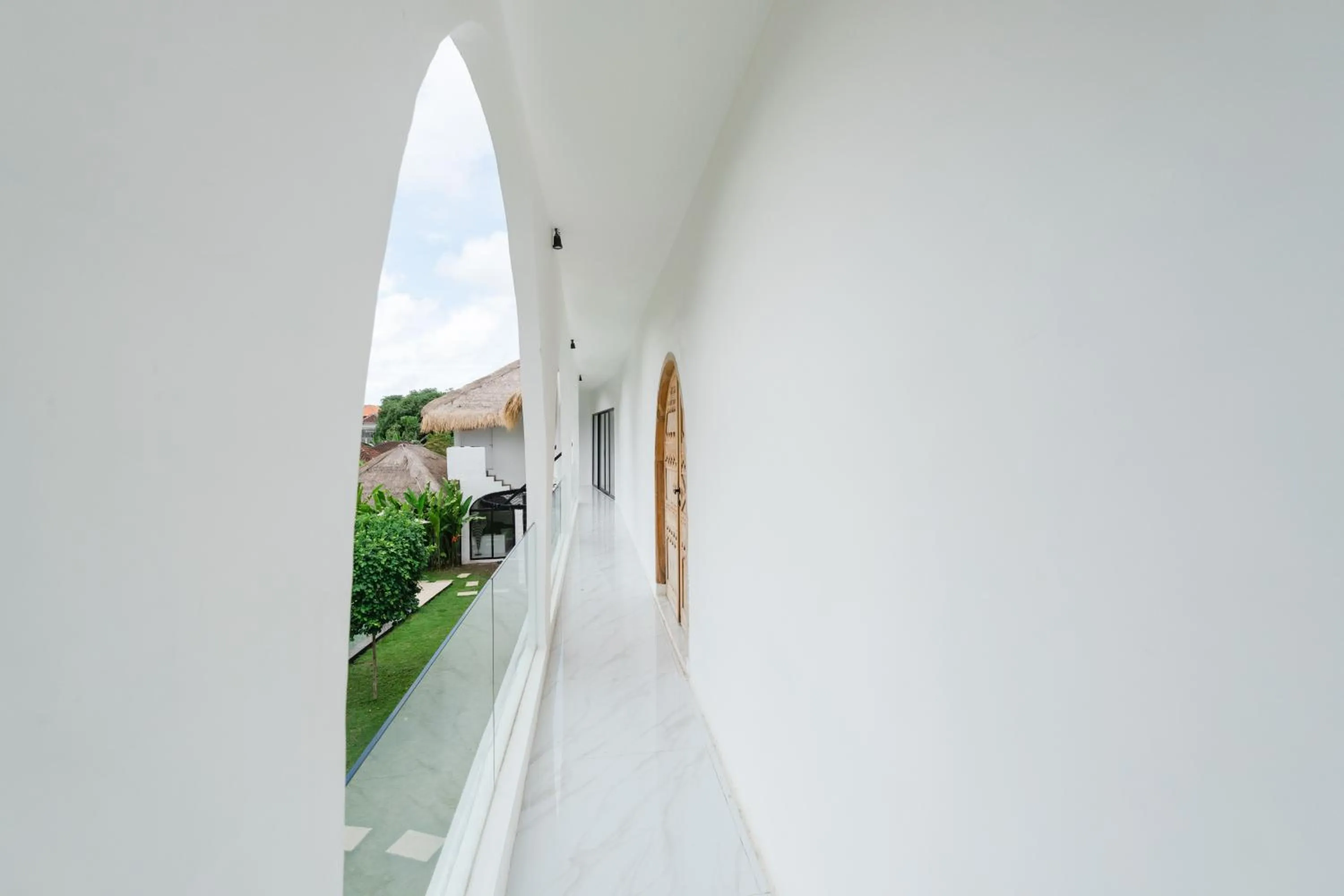 Facade/entrance in White Palm Hotel Uluwatu Bali