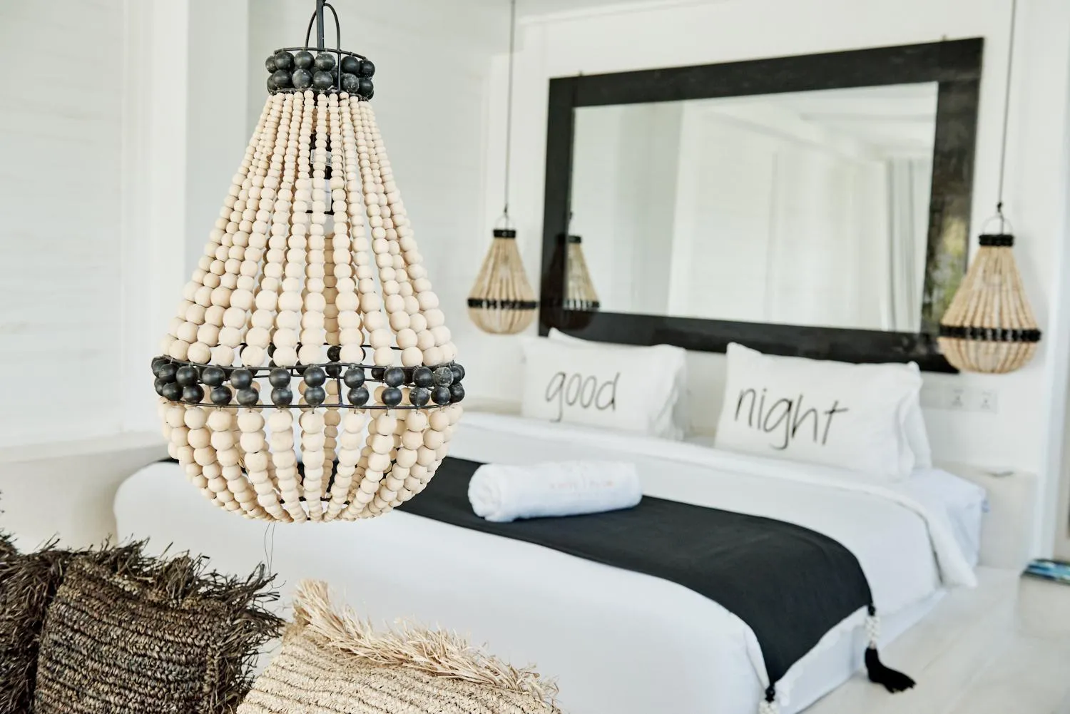 Bed in White Palm Hotel Uluwatu Bali