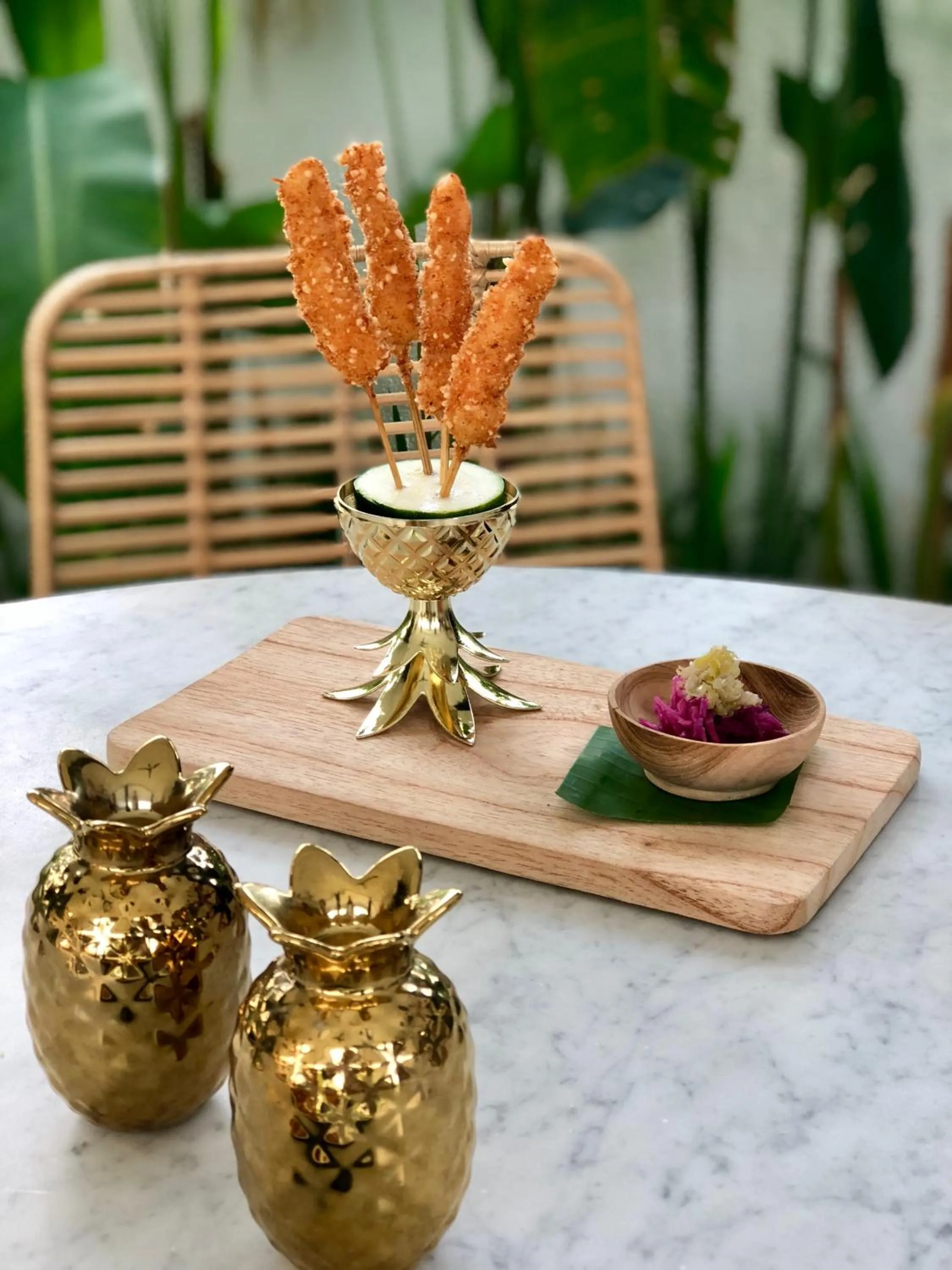 Food close-up in White Palm Hotel Uluwatu Bali