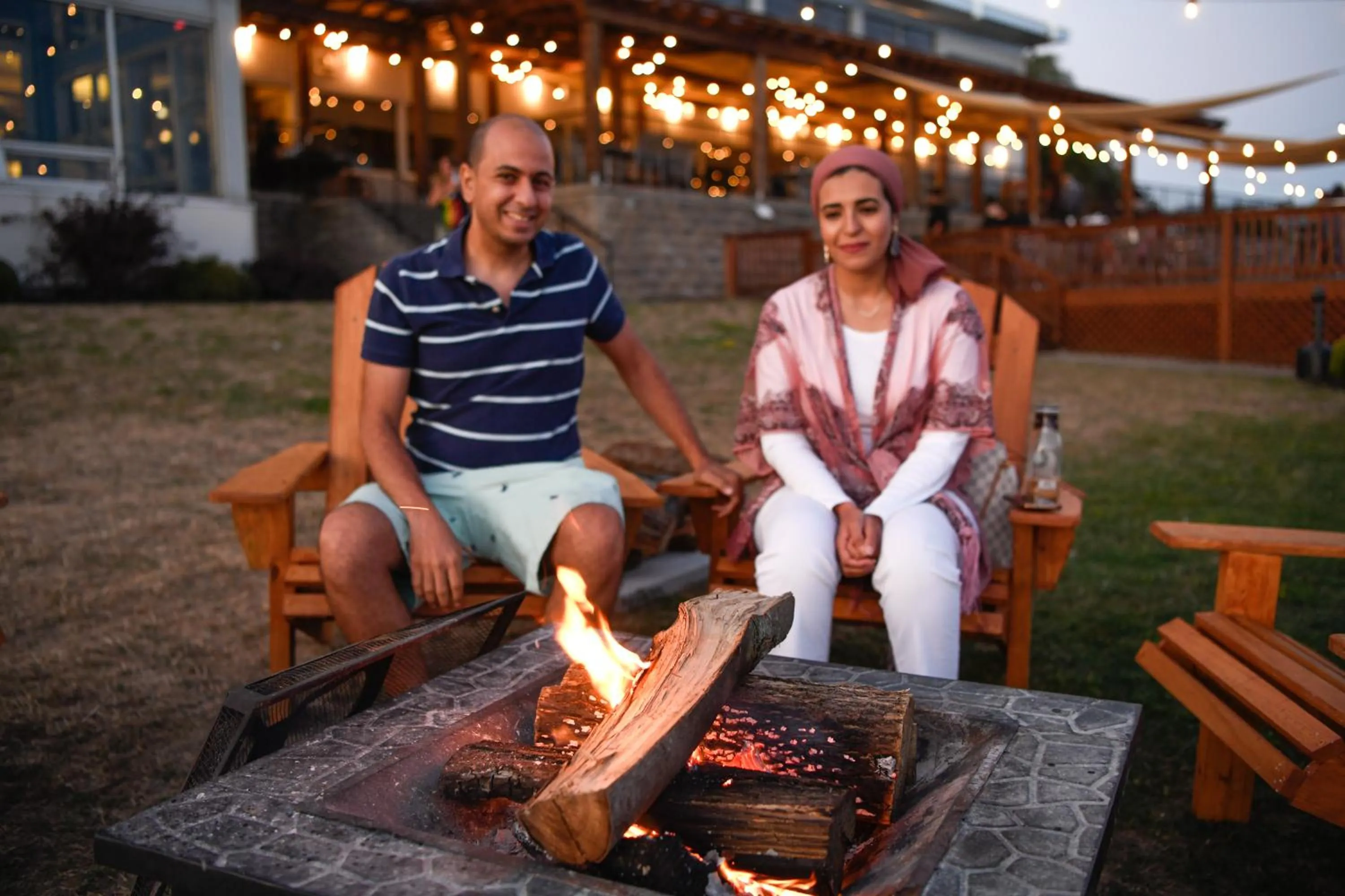 Patio in Niagara Riverside Resort; BW Premier Collection