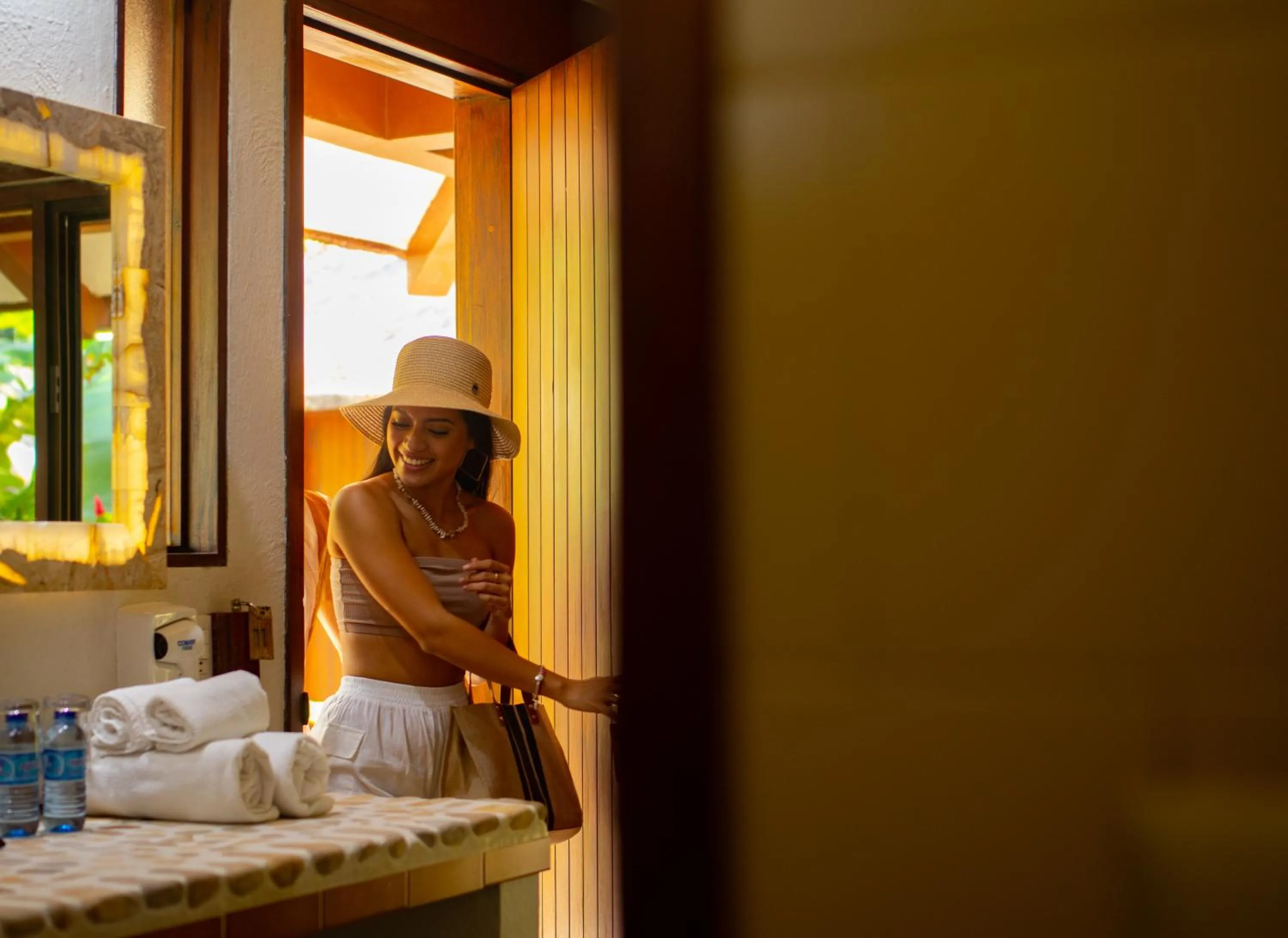 People in Chan-Kah Resort Village