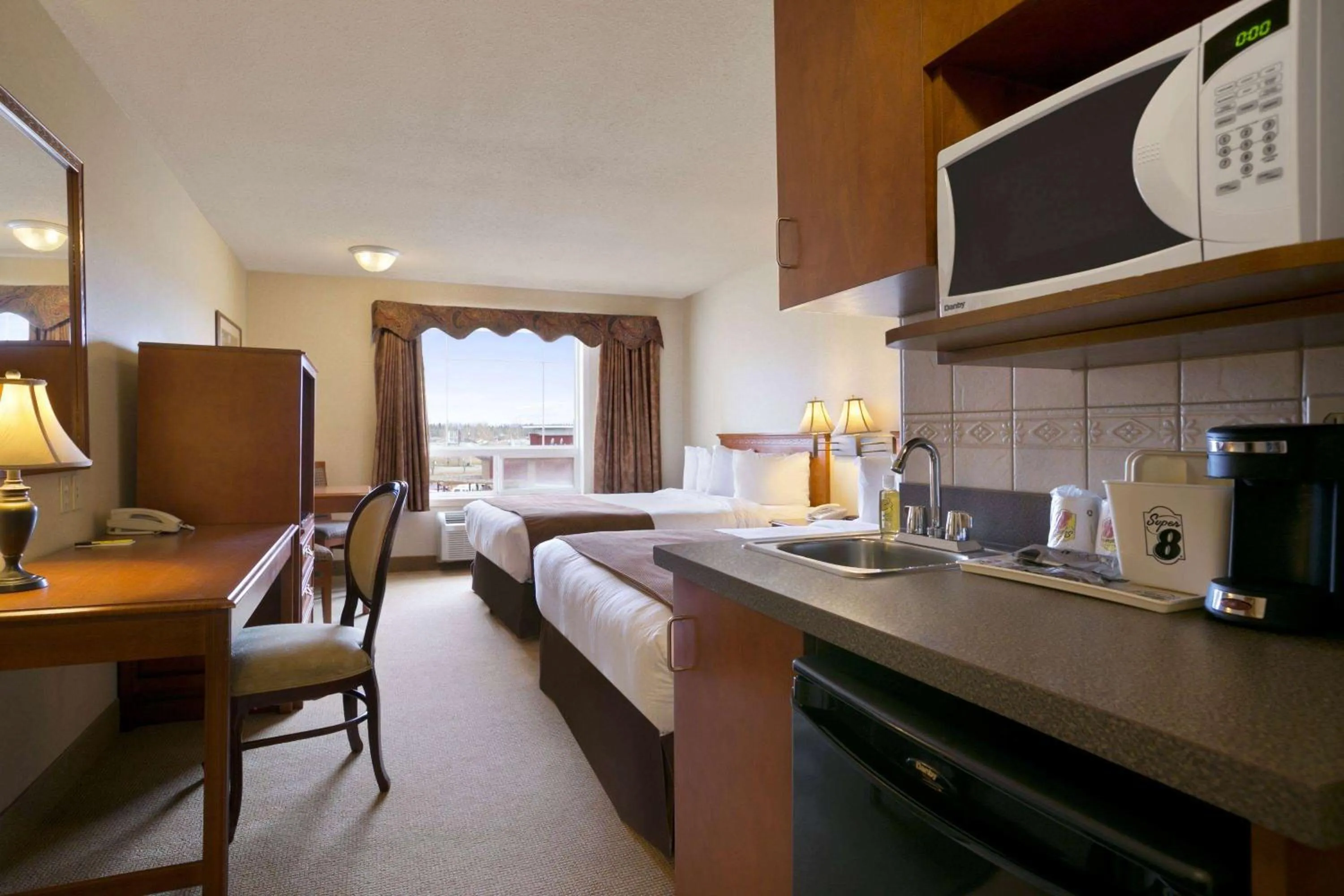 Photo of the whole room, Bed in Super 8 by Wyndham Fort Nelson BC