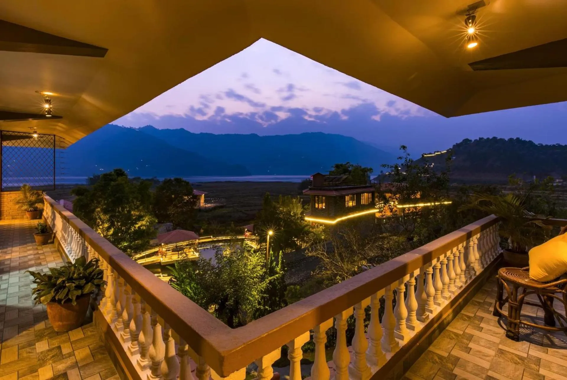 Balcony/Terrace in Zostel Pokhara