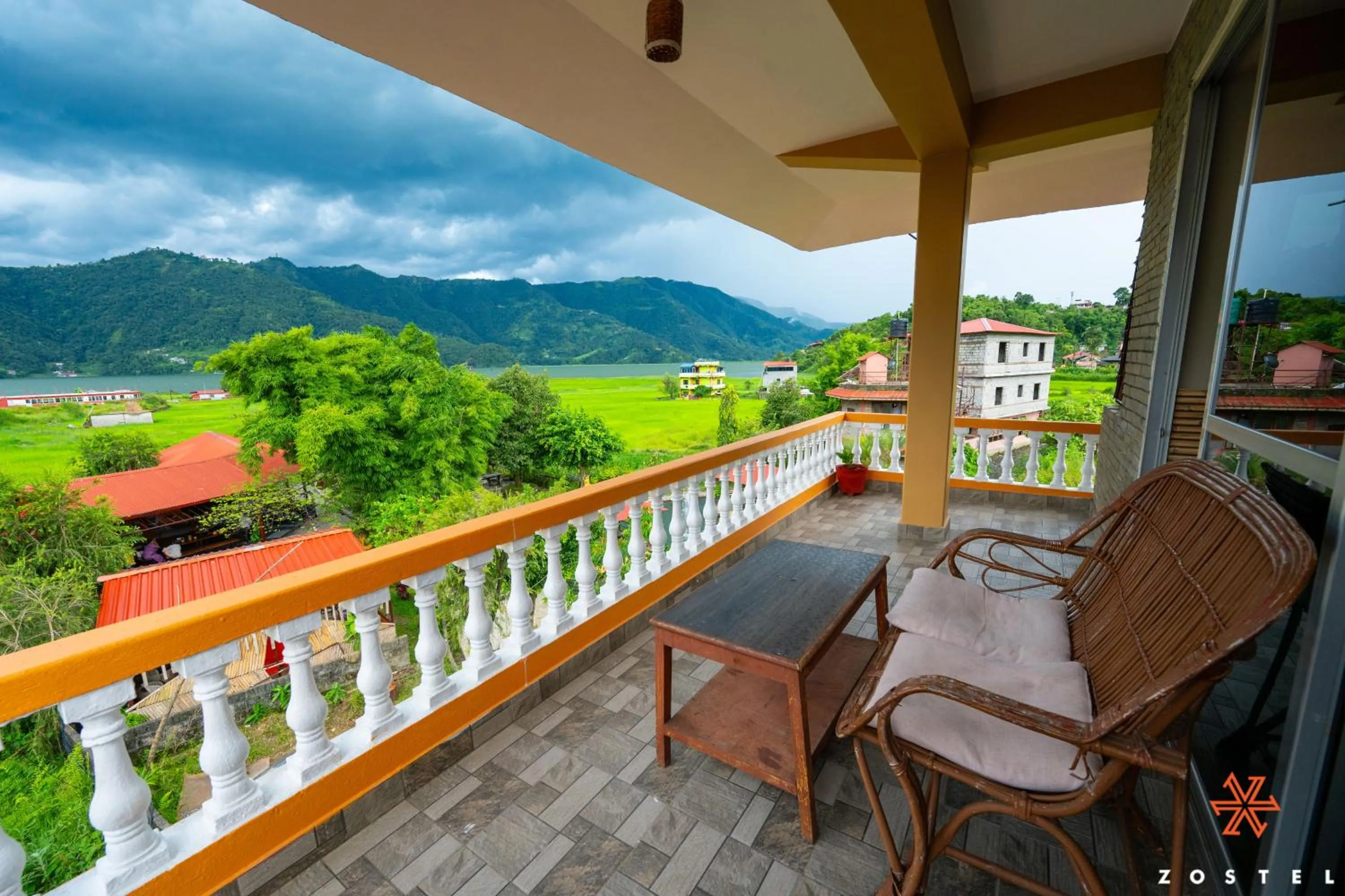 Balcony/Terrace in Zostel Pokhara