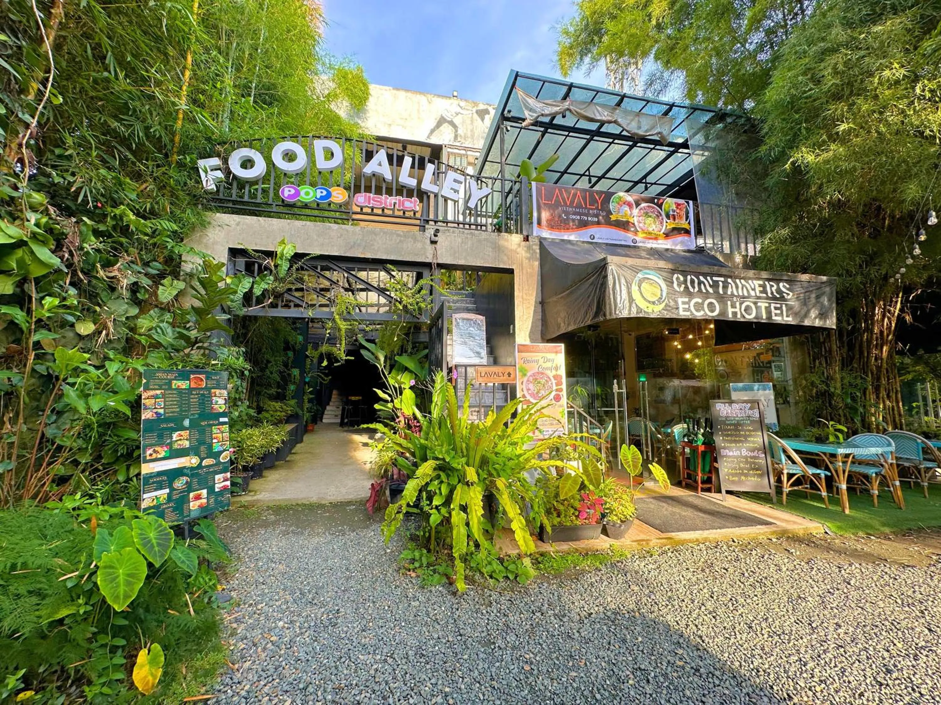 Facade/entrance in Containers by Eco Hotels