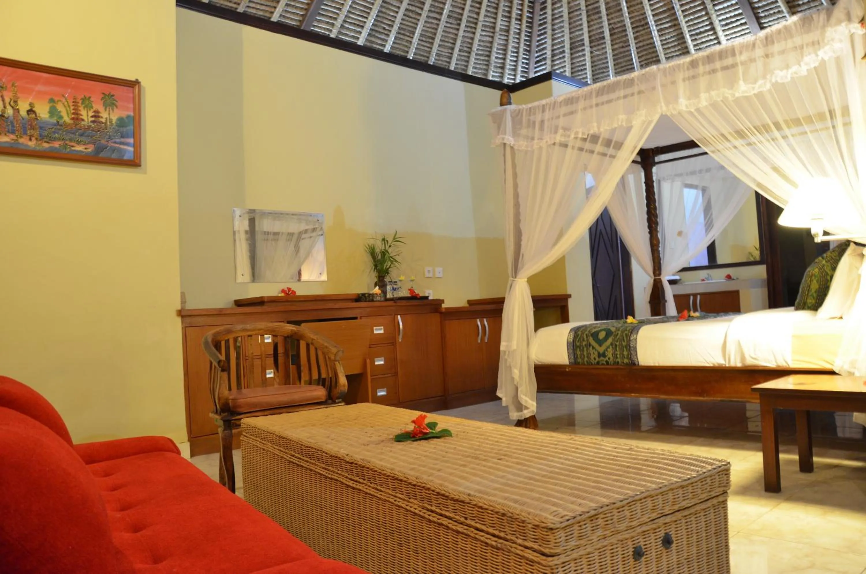 Bed in Tamarind Beach Bungalow
