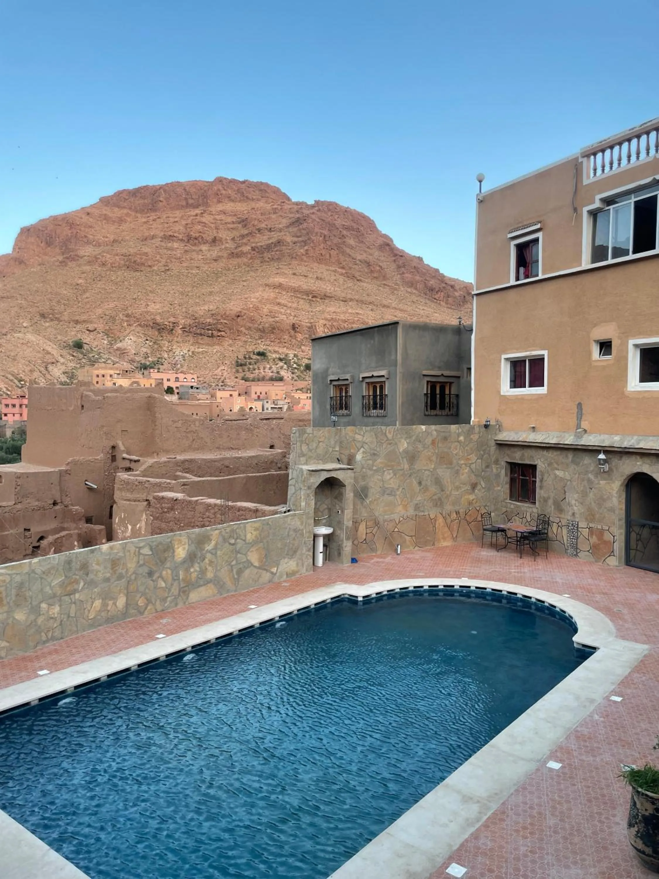 Swimming pool in Les Jardins De Todgha gorges de todra tinghir