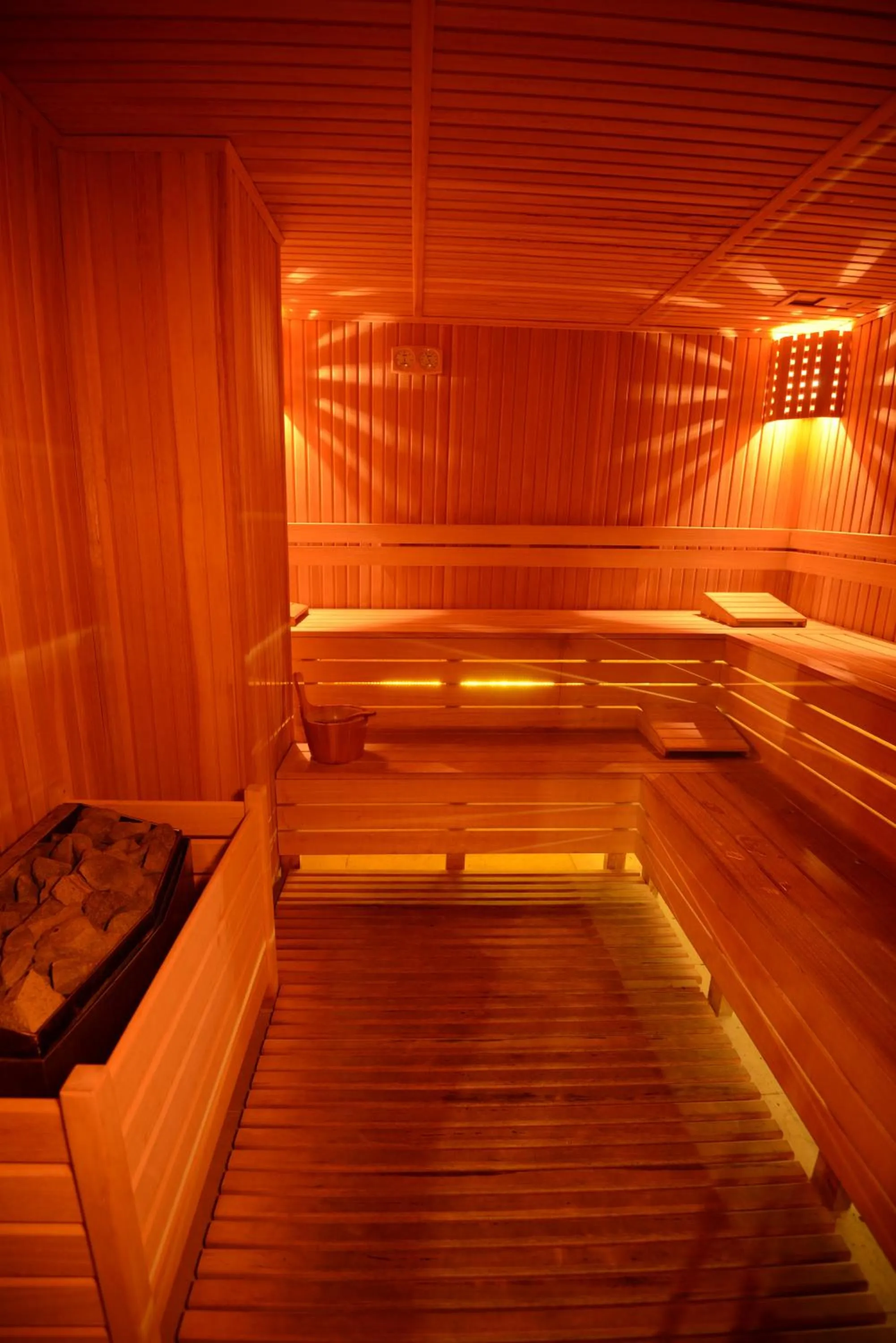 Sauna in Lalila Blue Suites