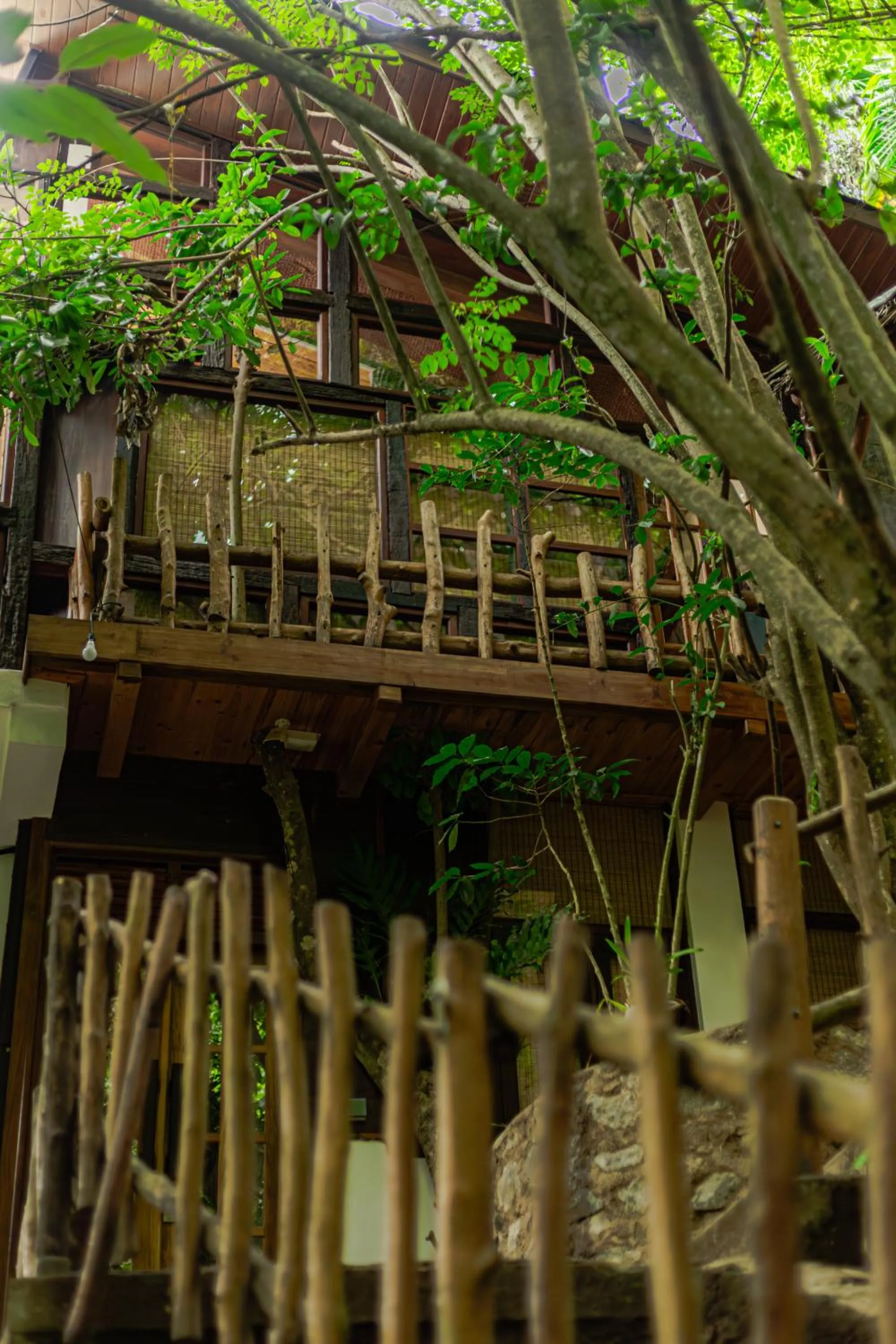 Deluxe Triple Room with Balcony - single occupancy in Arana Sri Lanka Eco Lodge and Yoga Center