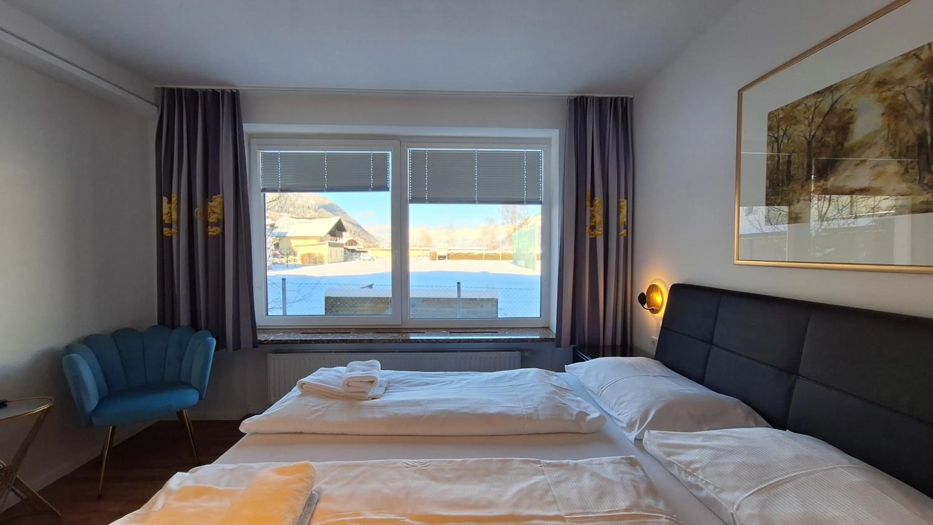 Bed in Panorama Apartments - Steinbock Lodges